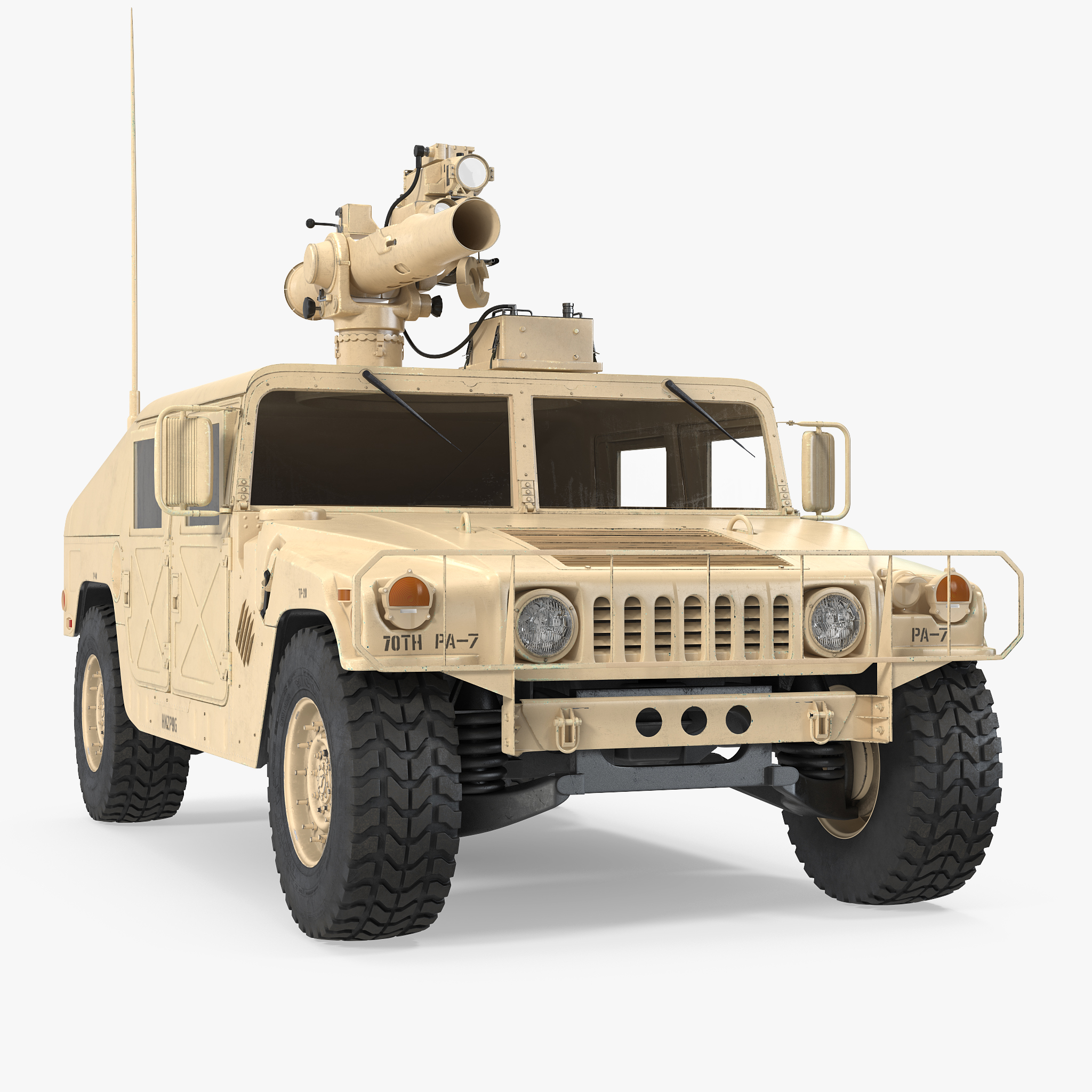 HMMWV TOW Missile Carrier M966 Desert Simple Interion, view 4