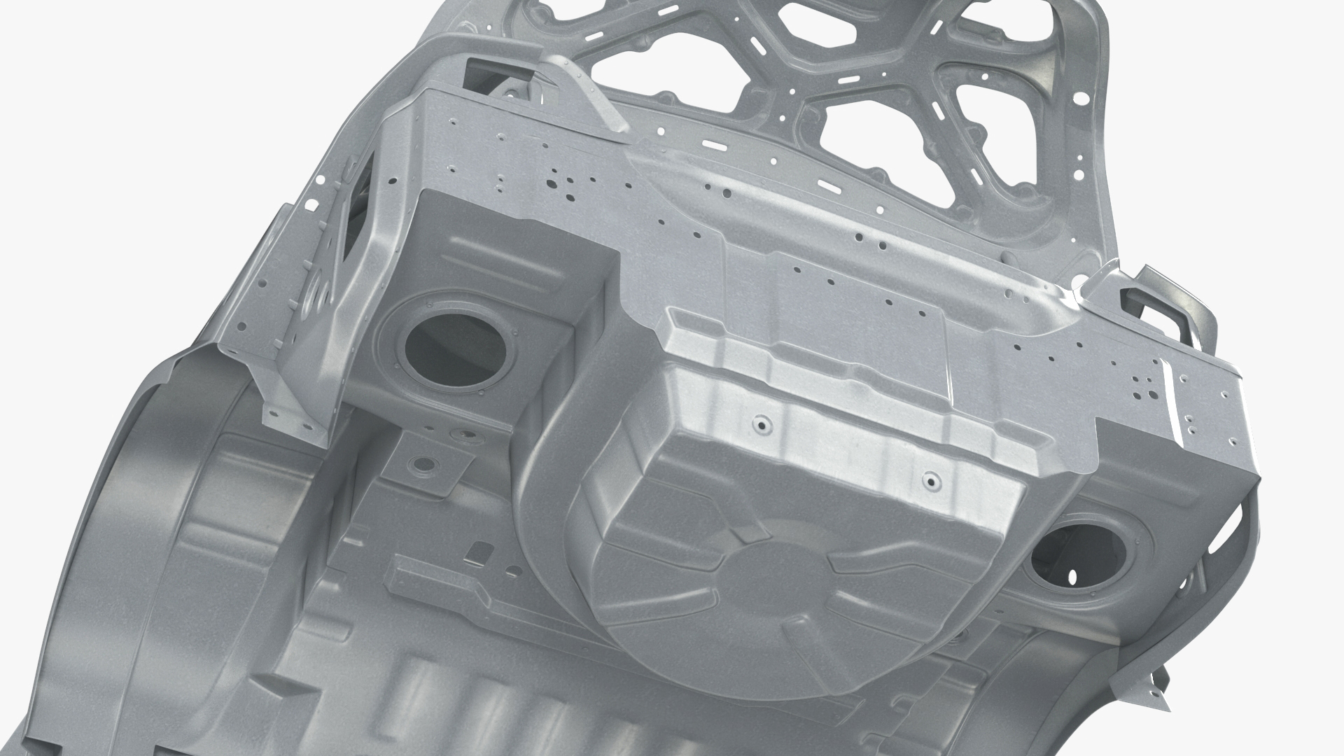 3D Car Frame Rigged