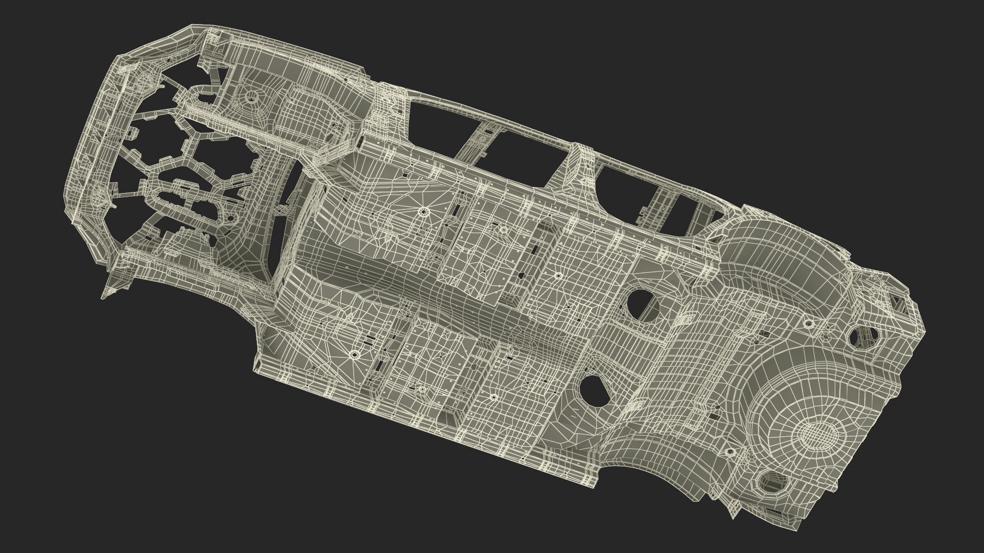3D Car Frame Rigged