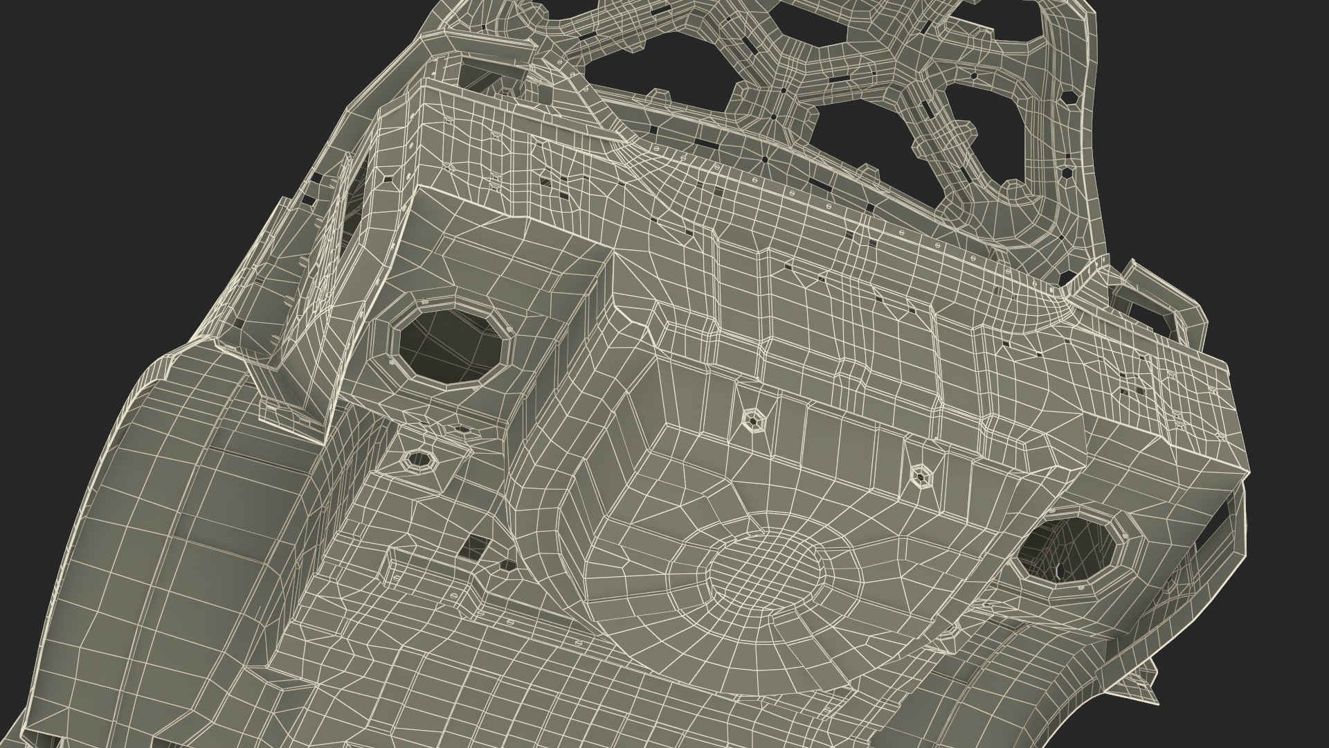 3D Car Frame Rigged
