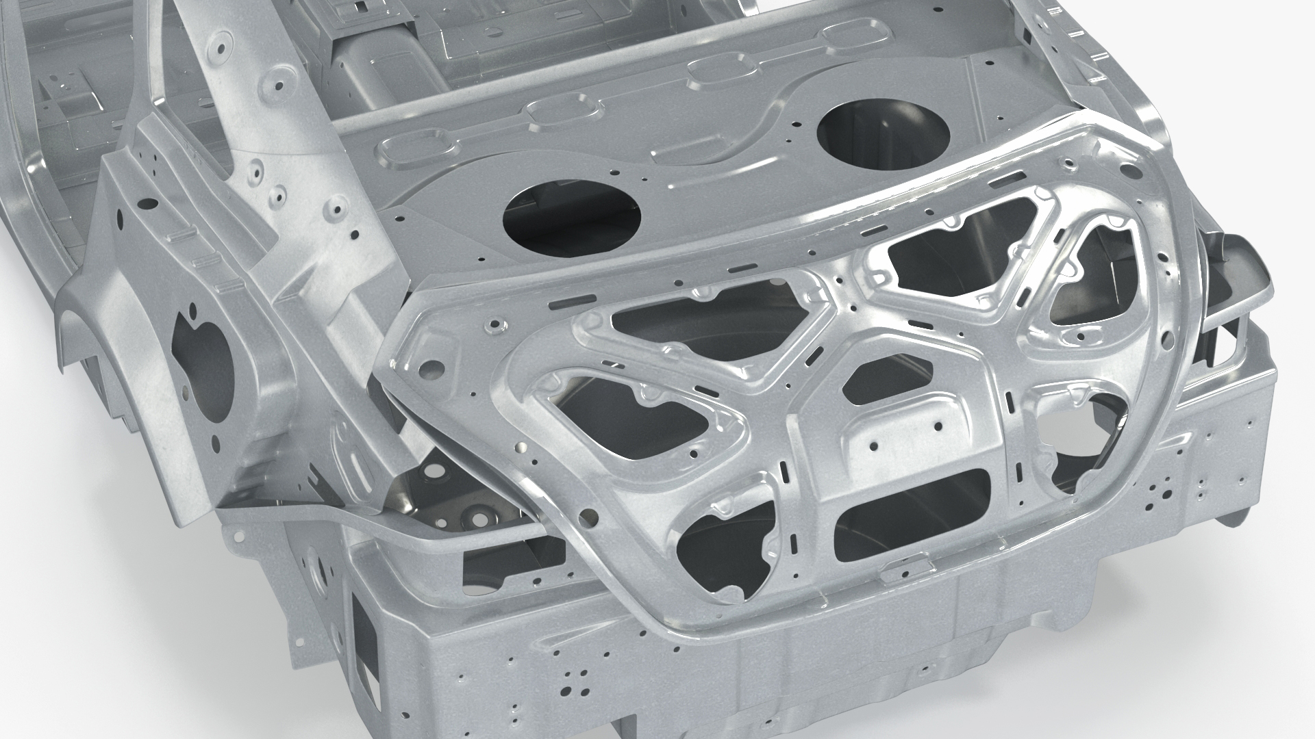 3D Car Frame Rigged