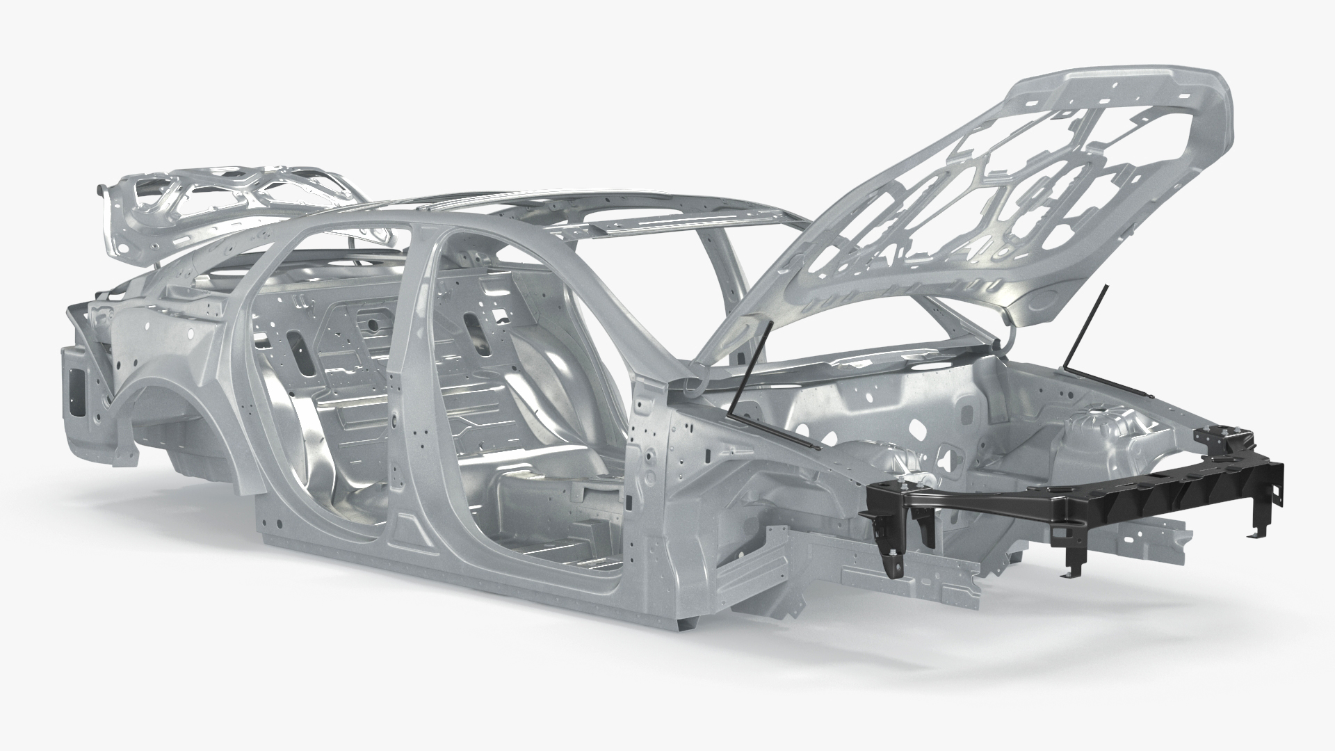 3D Car Frame Rigged