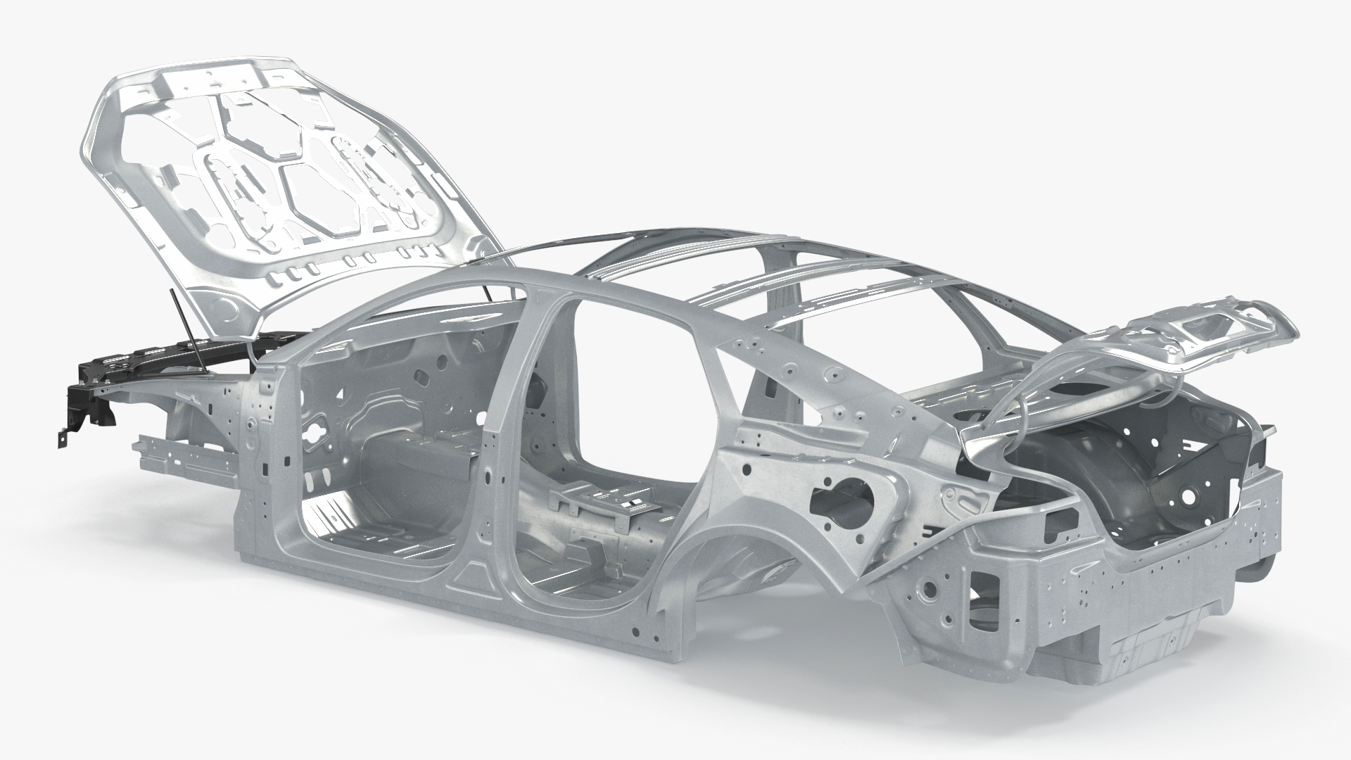3D Car Frame Rigged