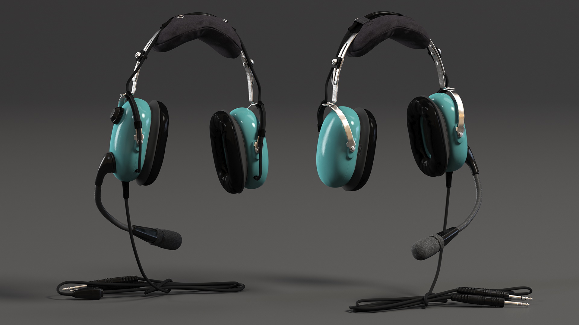 Aviation Headset Hanging 3D model