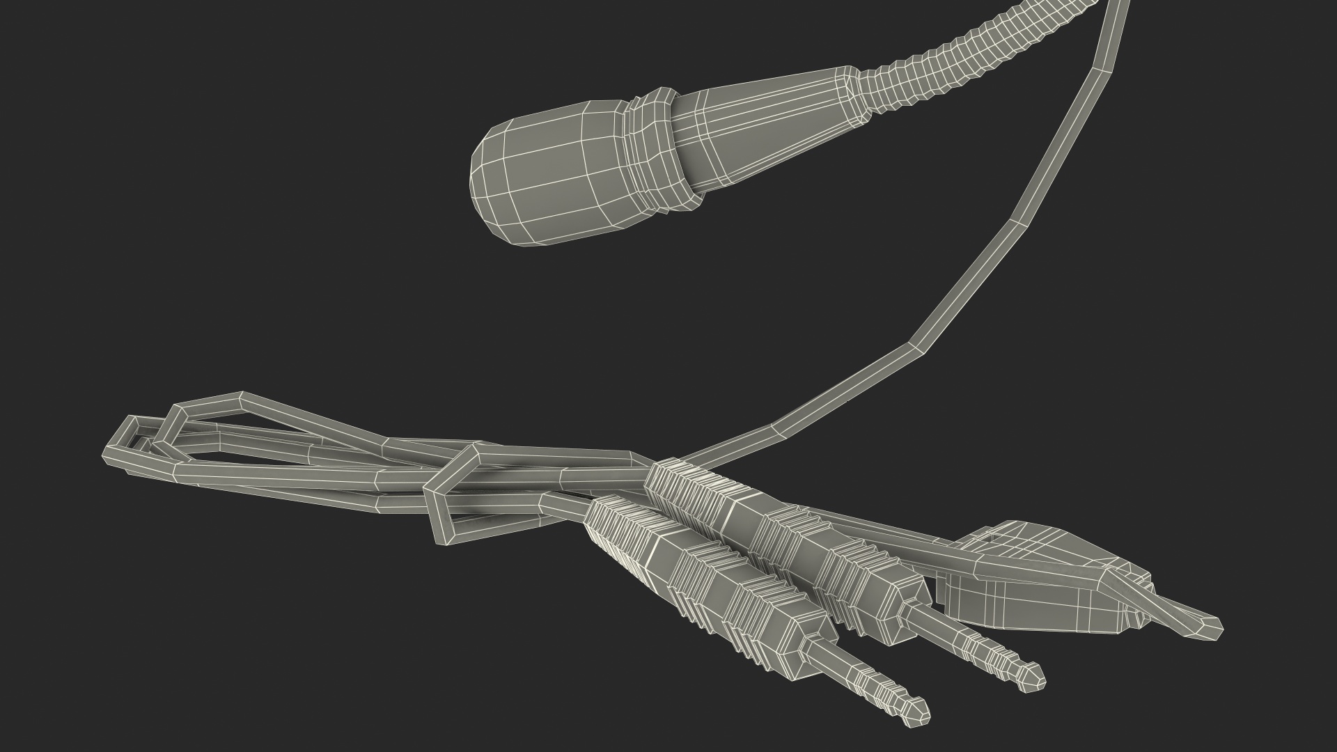 Aviation Headset Hanging 3D model
