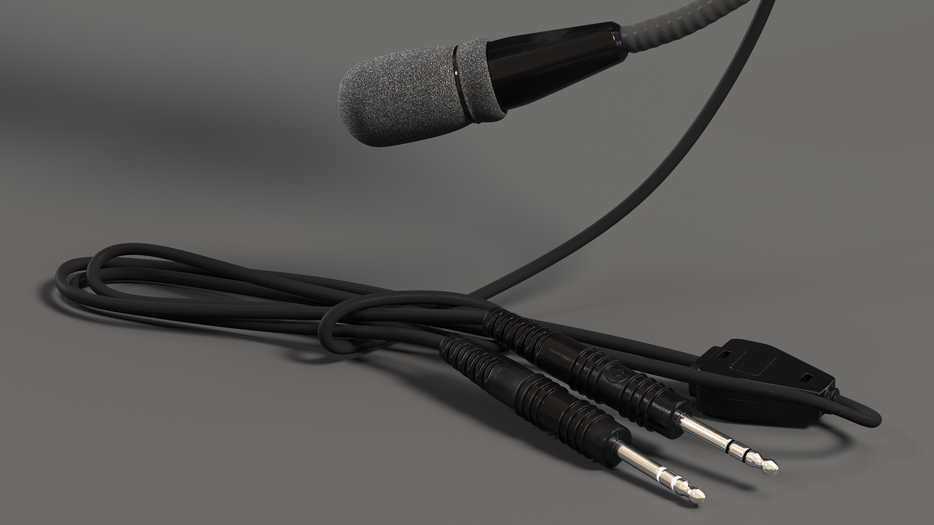 Aviation Headset Hanging 3D model