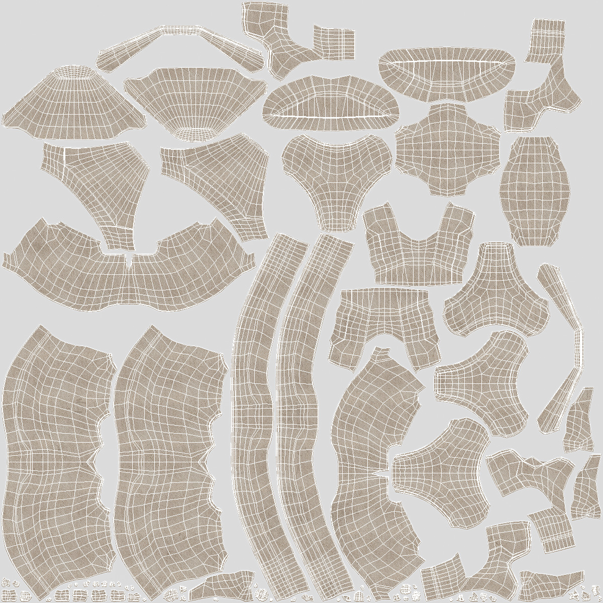 Cardboard Two Cup Holder 3D model