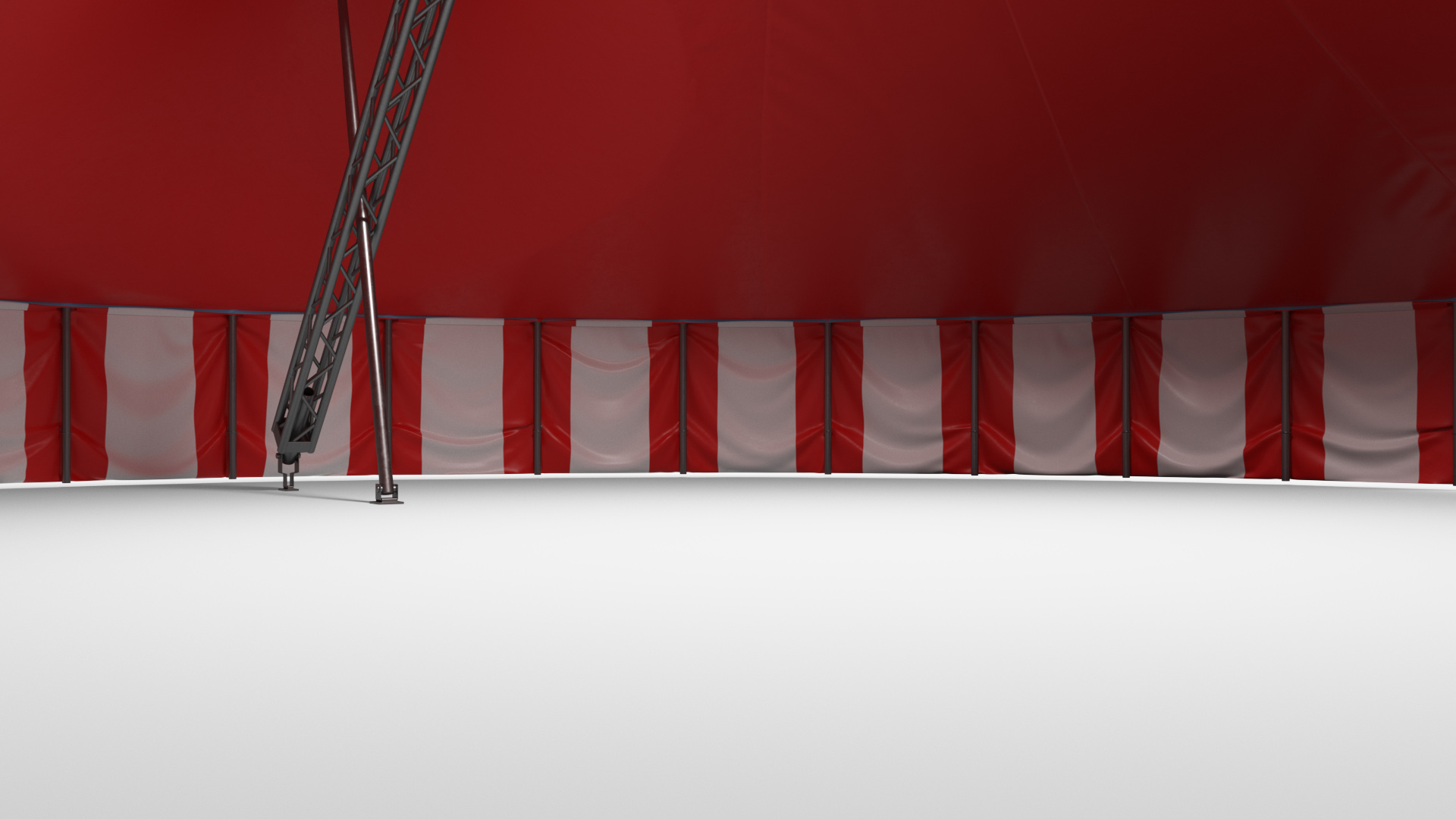 3D model Round Circus Tent Multicolored