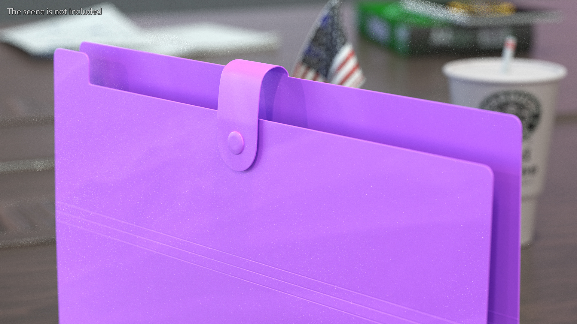 Plastic Folder Empty Closed 3D