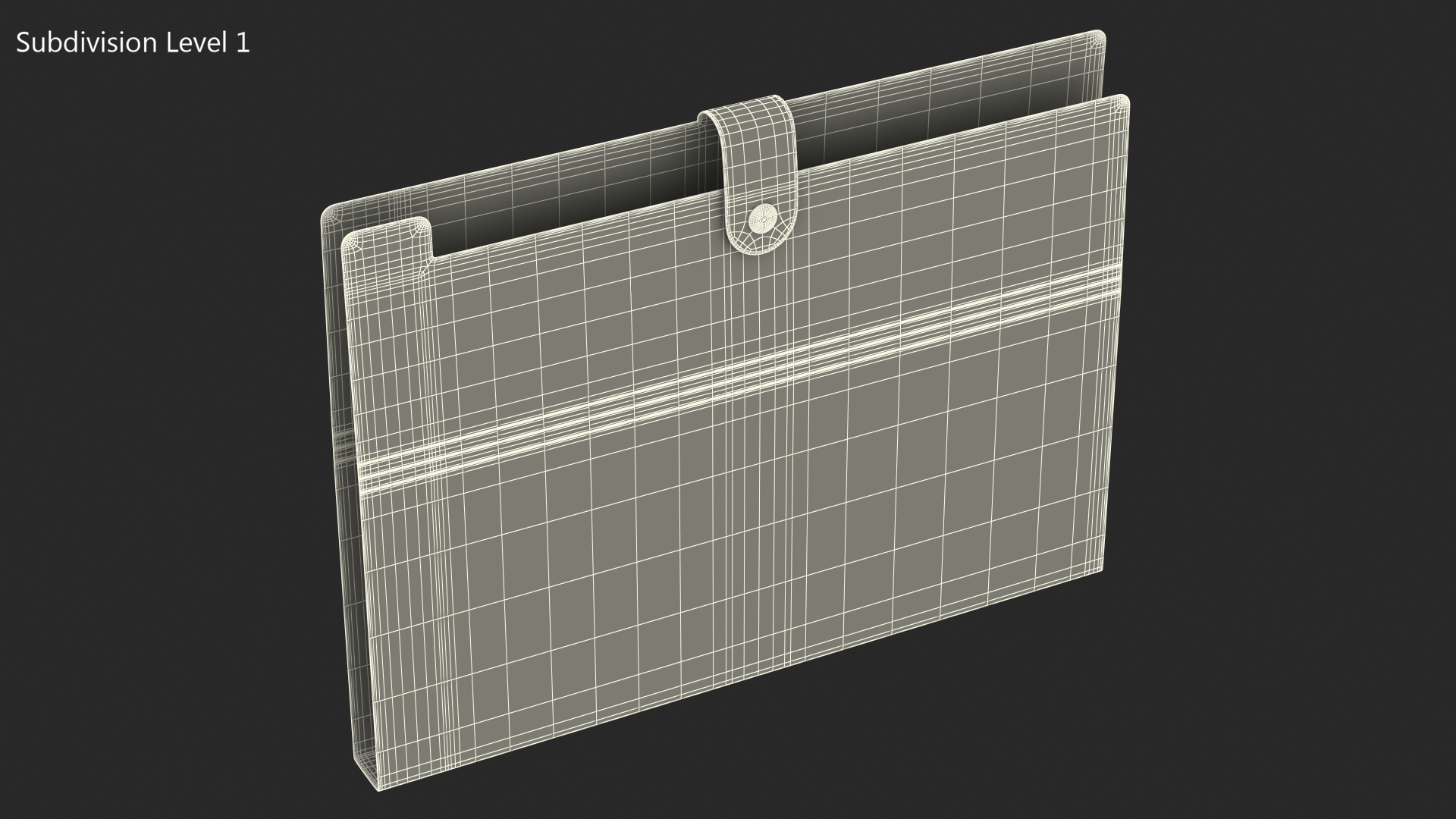 Plastic Folder Empty Closed 3D