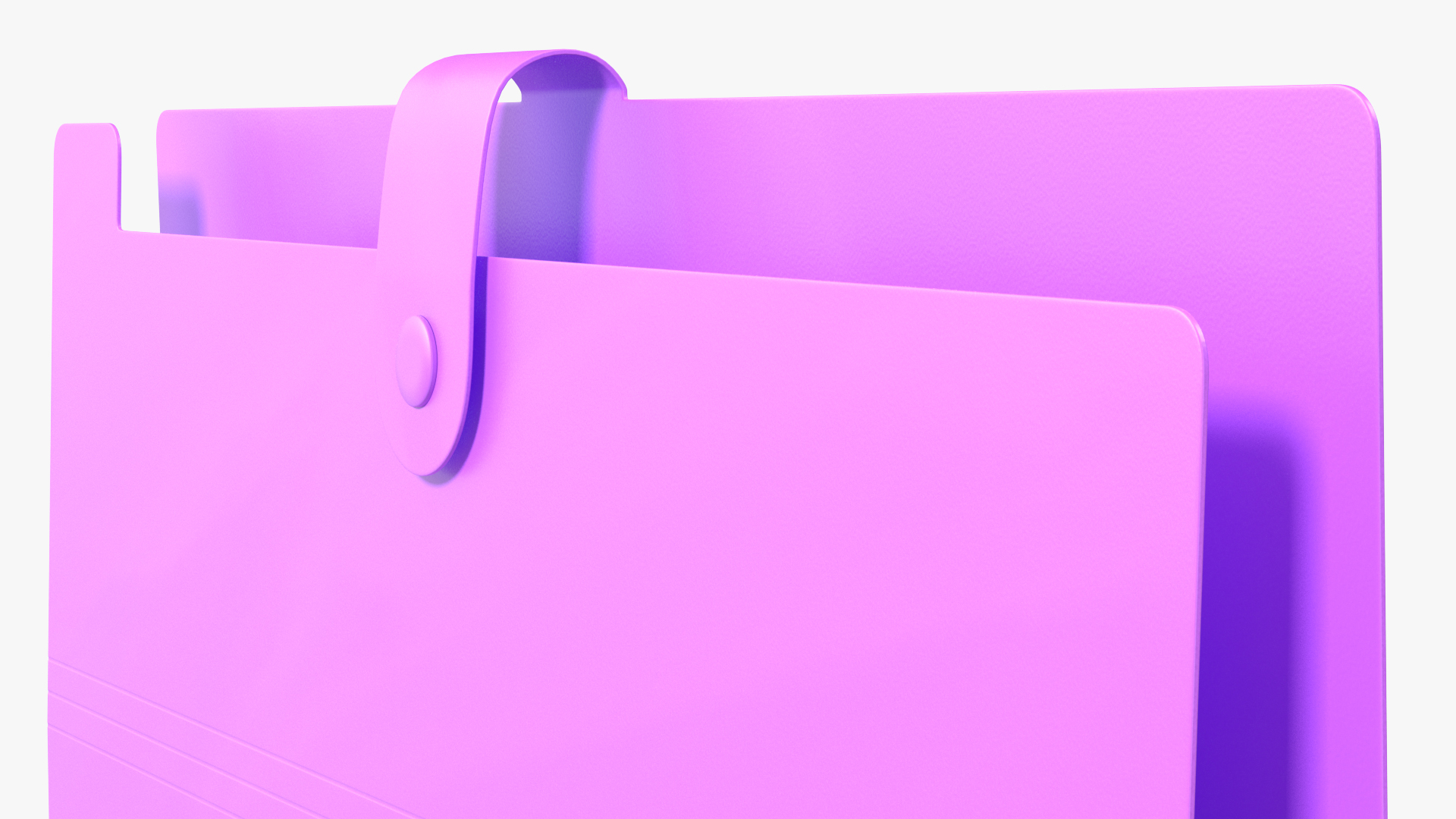 Plastic Folder Empty Closed 3D