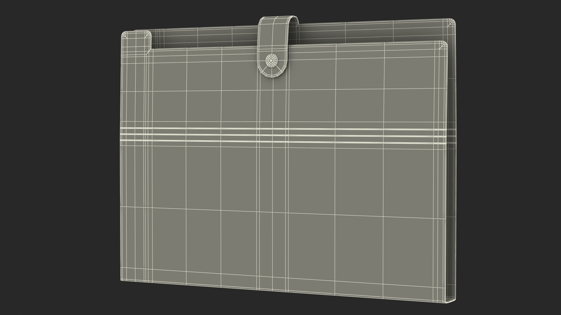 Plastic Folder Empty Closed 3D