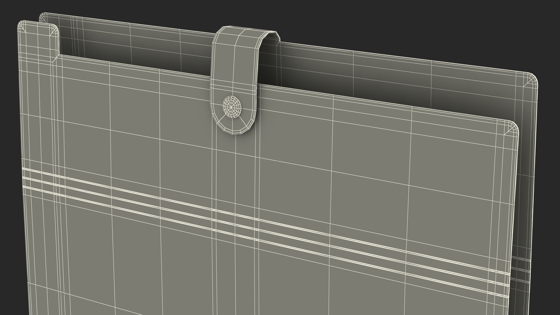 Plastic Folder Empty Closed 3D