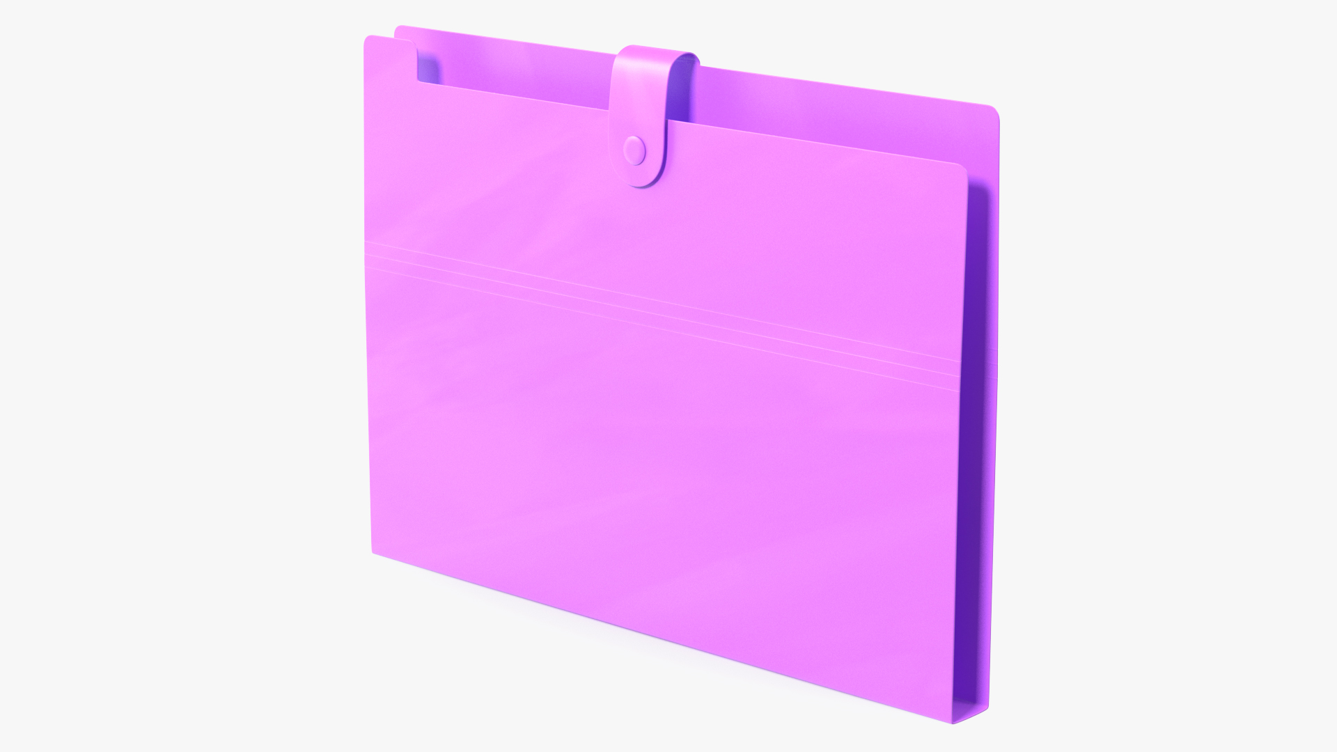 Plastic Folder Empty Closed 3D