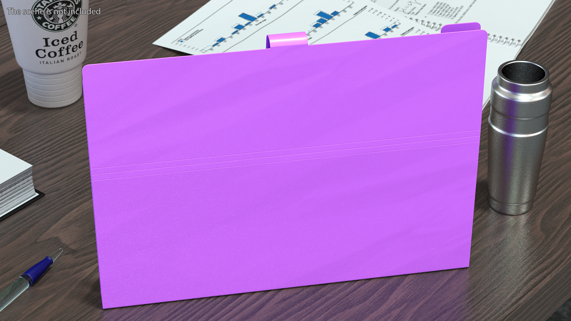 Plastic Folder Empty Closed 3D