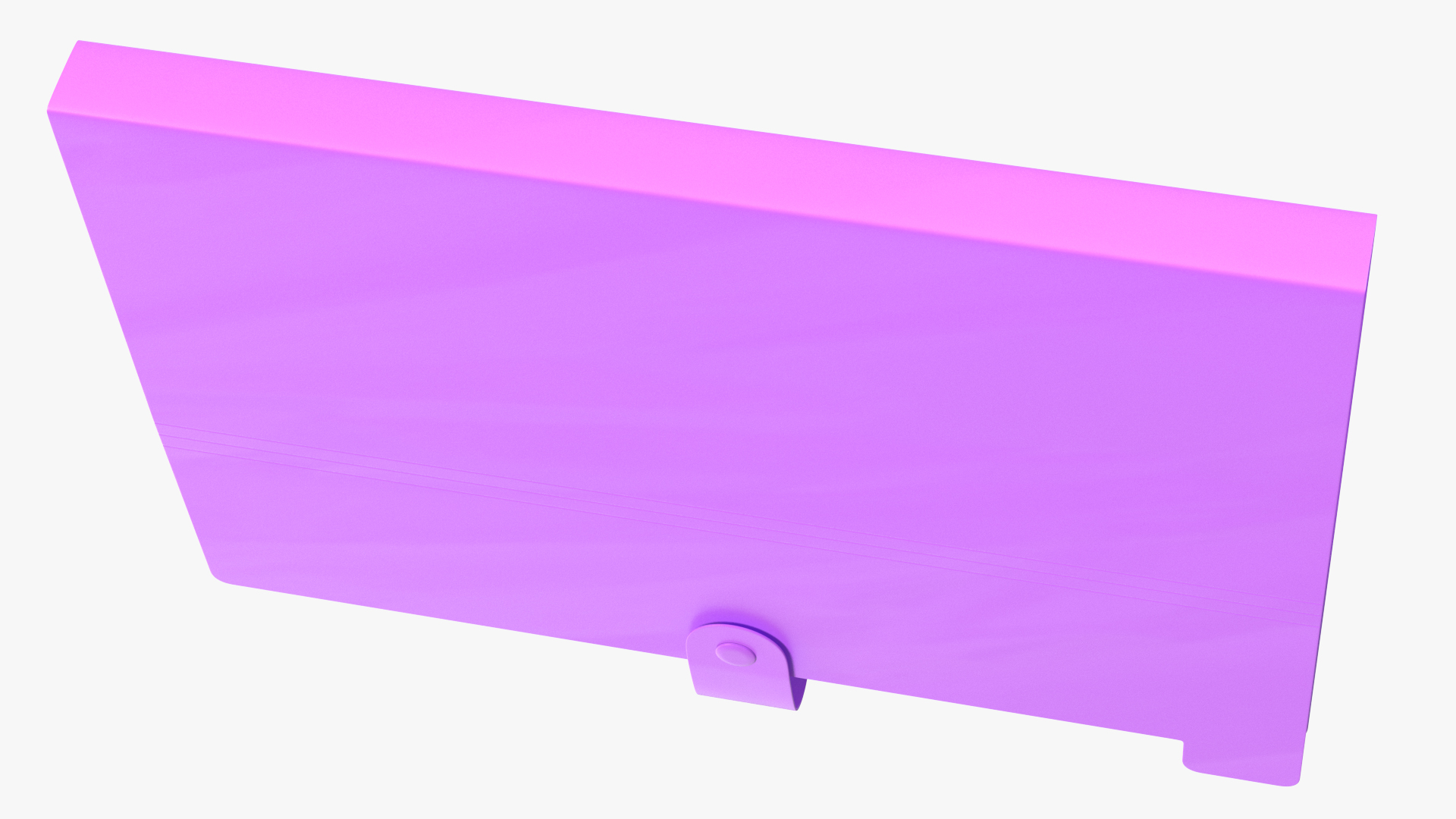 Plastic Folder Empty Closed 3D