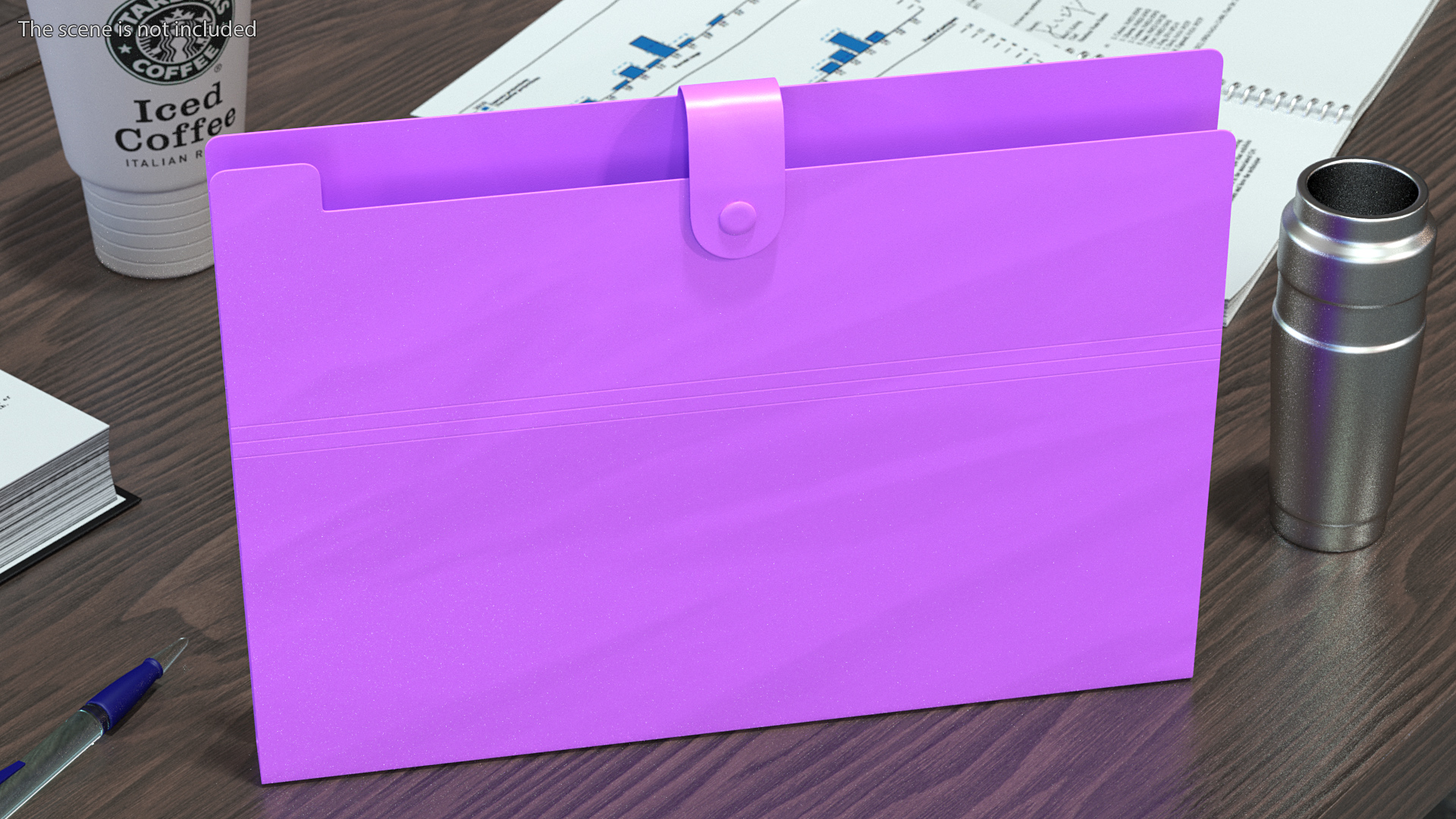 Plastic Folder Empty Closed 3D