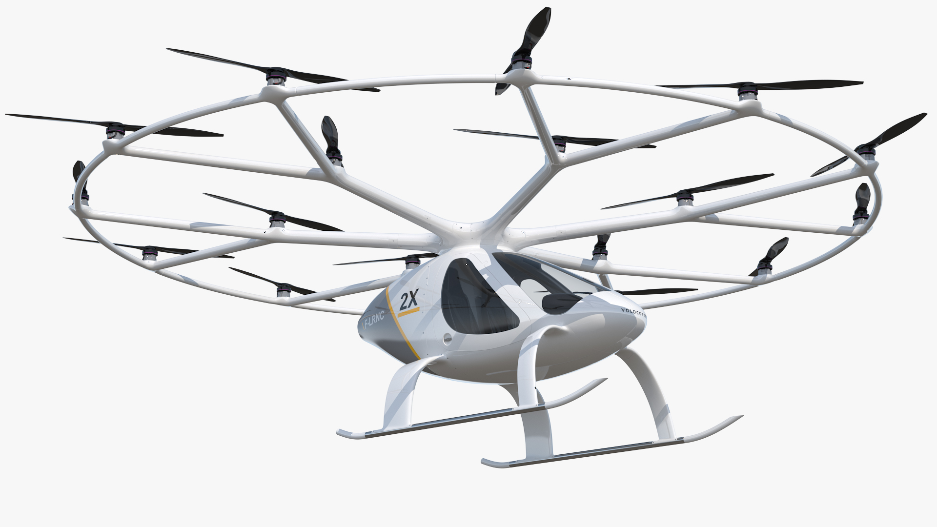 3D E-Volo VC 400 Volocopter Rigged