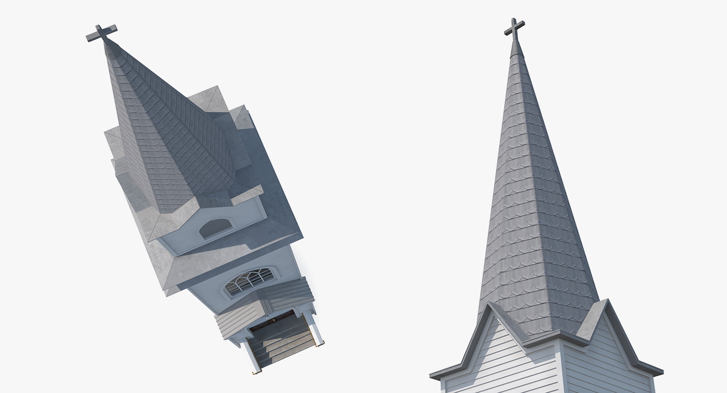 Wooden Tower with Bell 3D