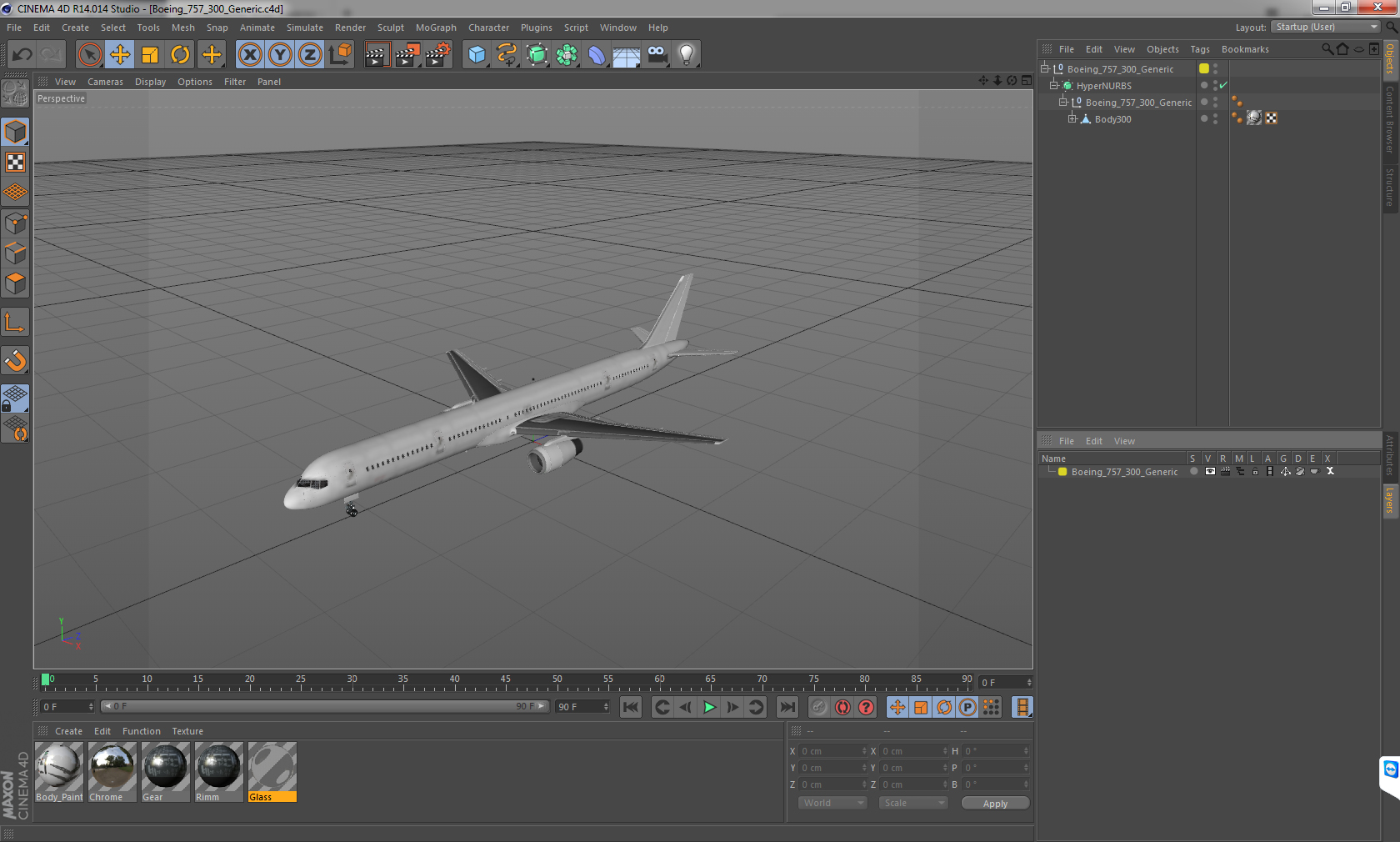 Boeing 757 300 Generic 3D