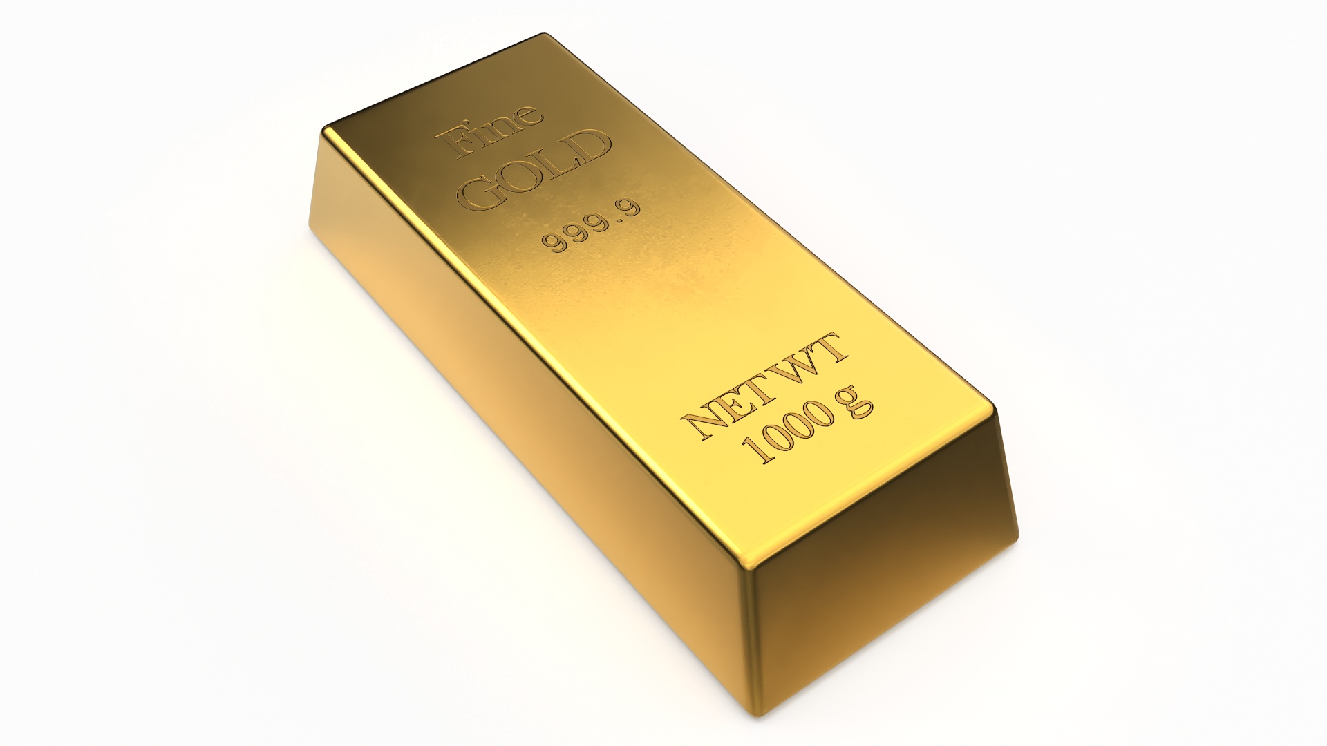 Gold Bullion Bar 1000g 3D