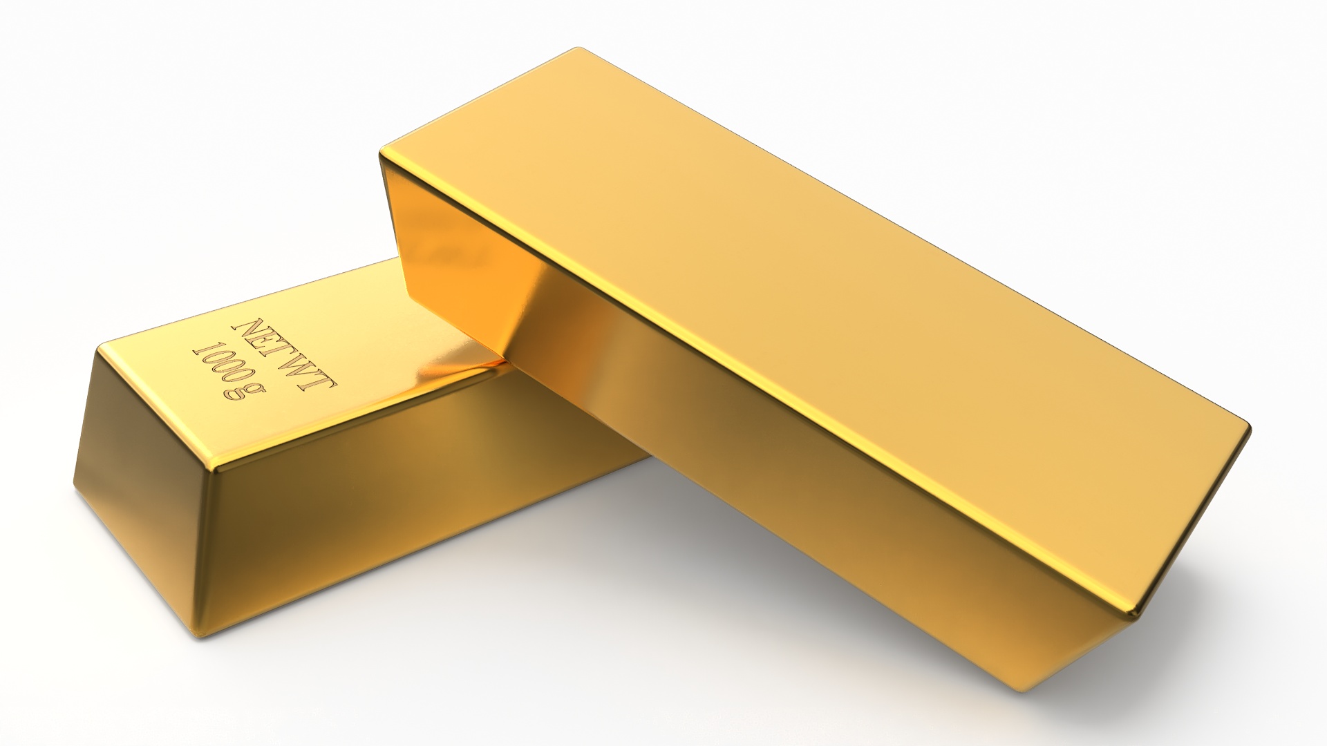 Gold Bullion Bar 1000g 3D