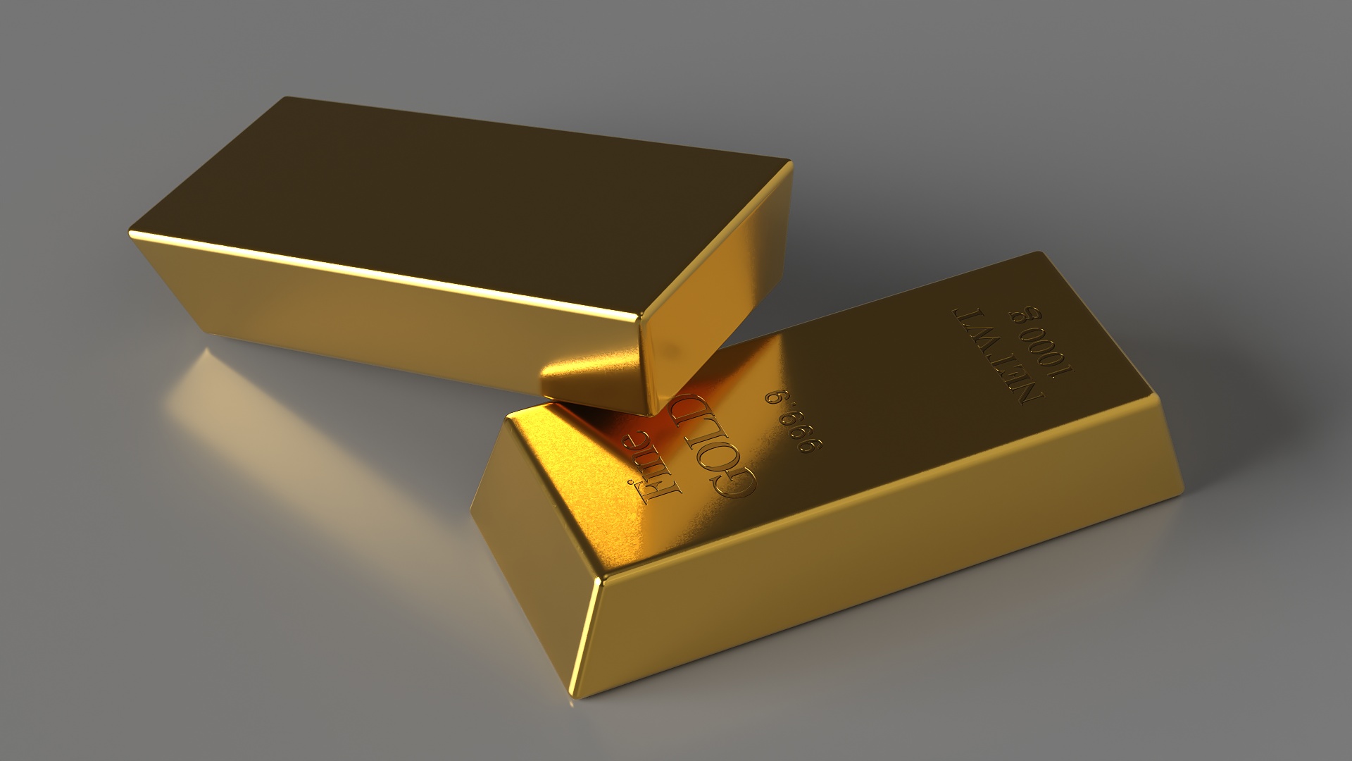Gold Bullion Bar 1000g 3D