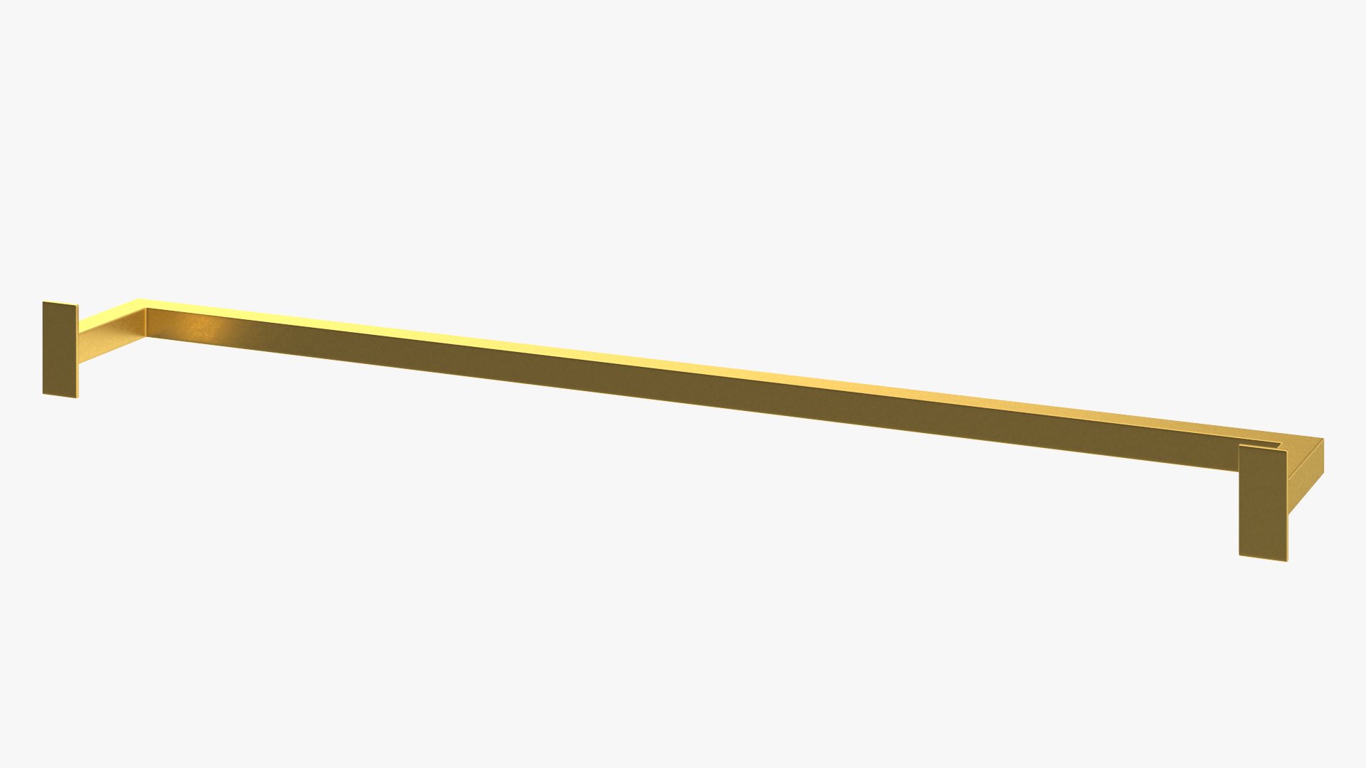 3D Wall Mounted Cloth Rack Gold model