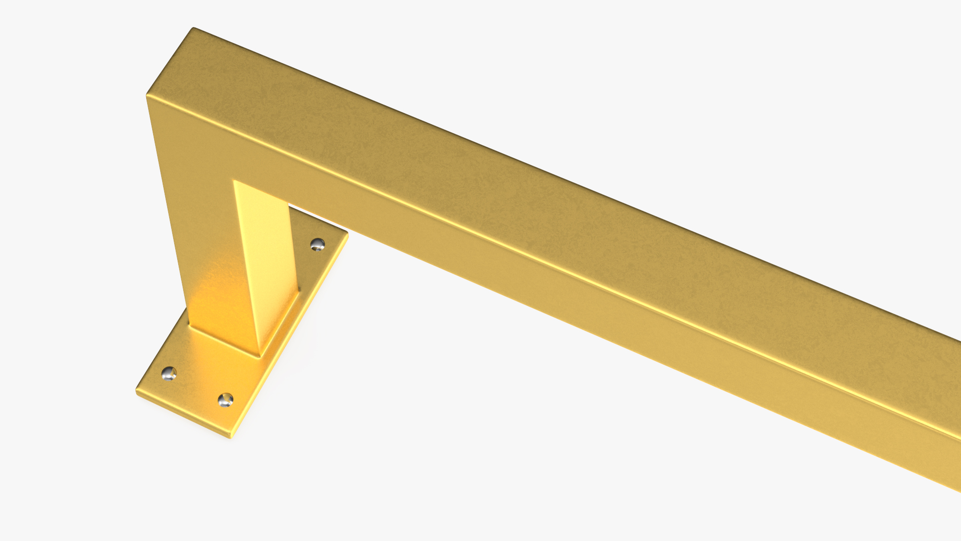 3D Wall Mounted Cloth Rack Gold model