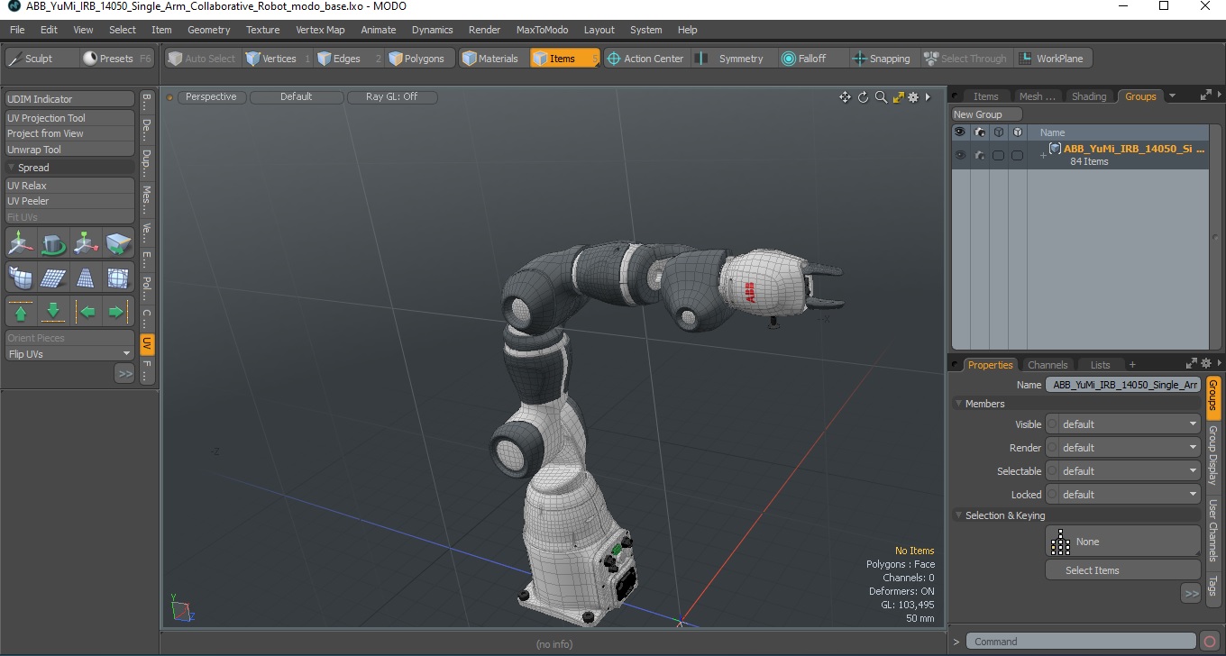 ABB YuMi IRB 14050 Single Arm Collaborative Robot 3D model