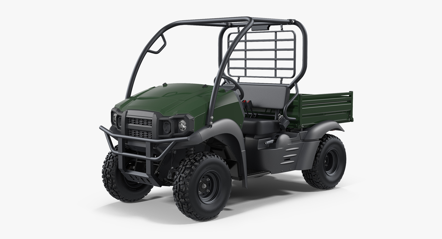 4x4 ATV Rigged 3D model