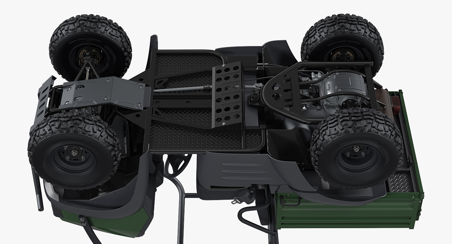4x4 ATV Rigged 3D model