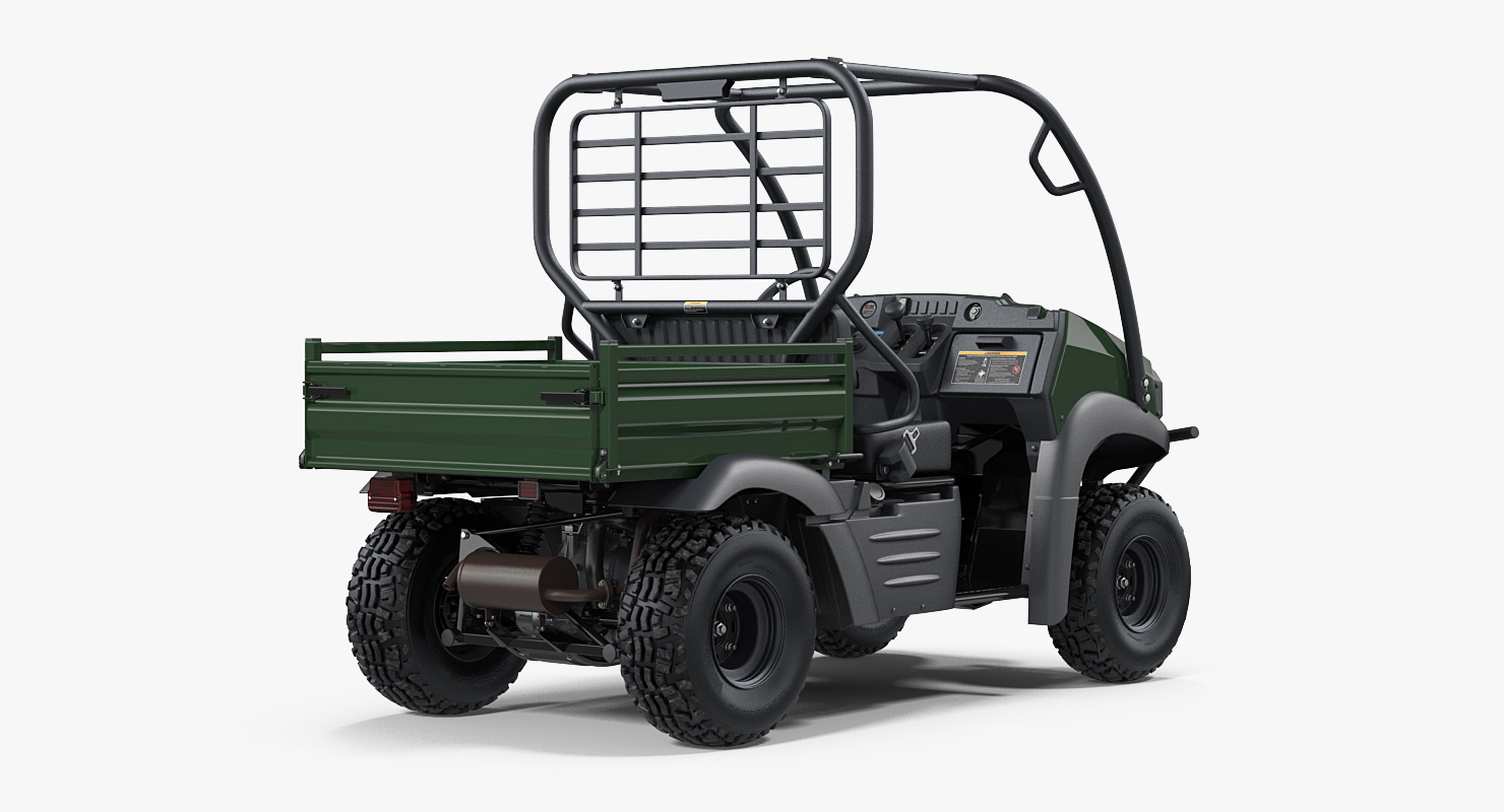 4x4 ATV Rigged 3D model