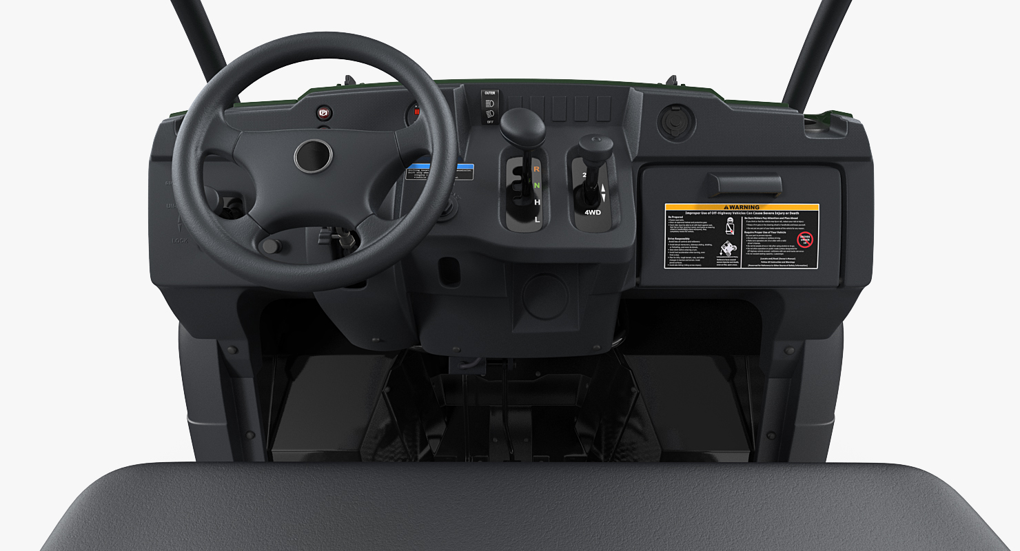 4x4 ATV Rigged 3D model