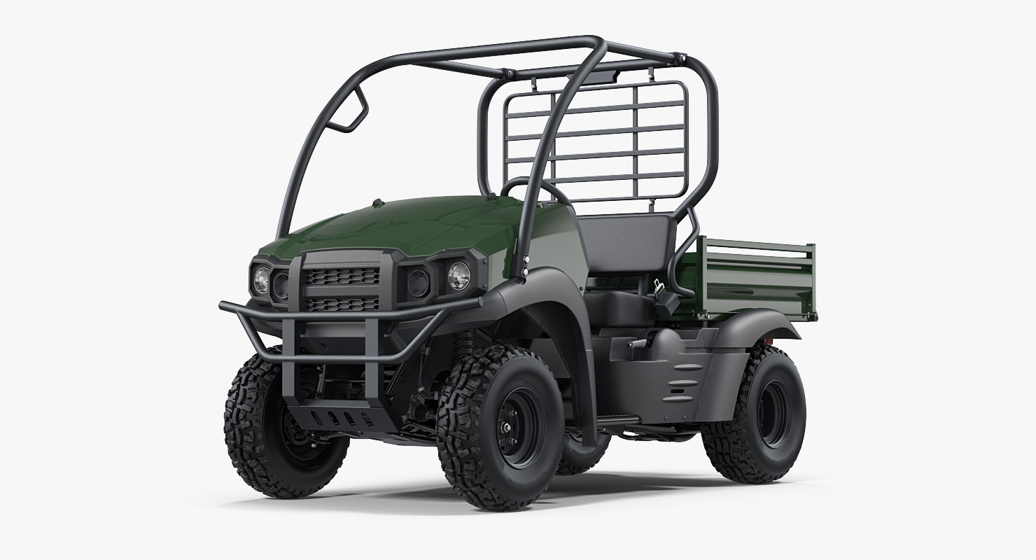 4x4 ATV Rigged 3D model