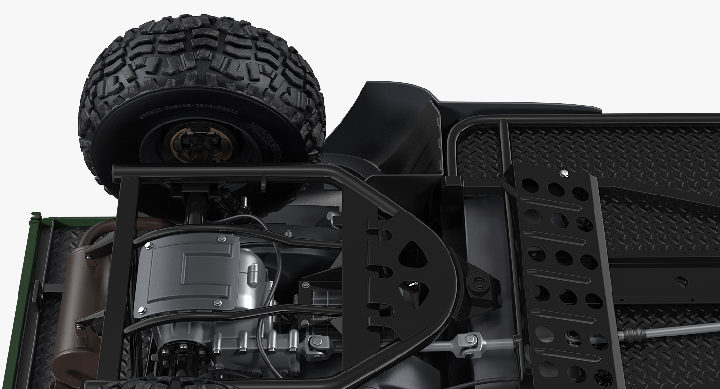 4x4 ATV Rigged 3D model