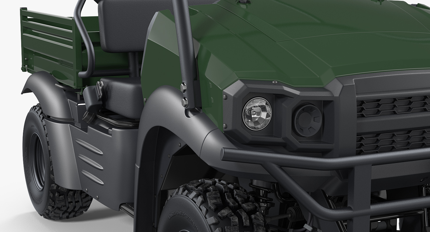 4x4 ATV Rigged 3D model
