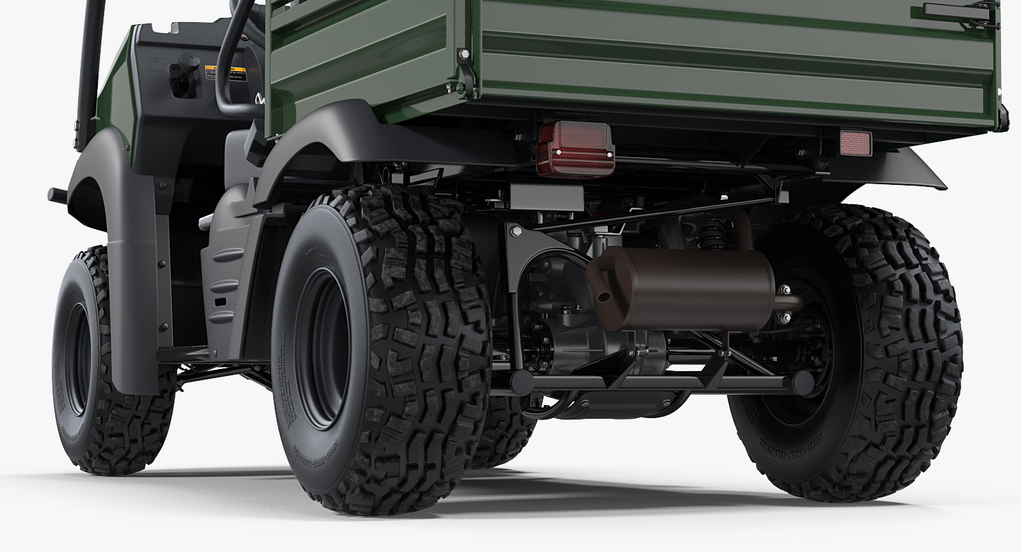 4x4 ATV Rigged 3D model