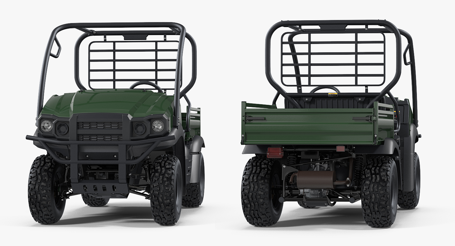 4x4 ATV Rigged 3D model