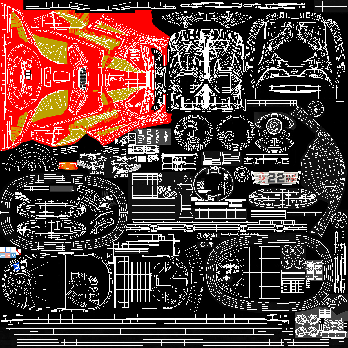 3D Bertazzon Bumper Car Electric Red model