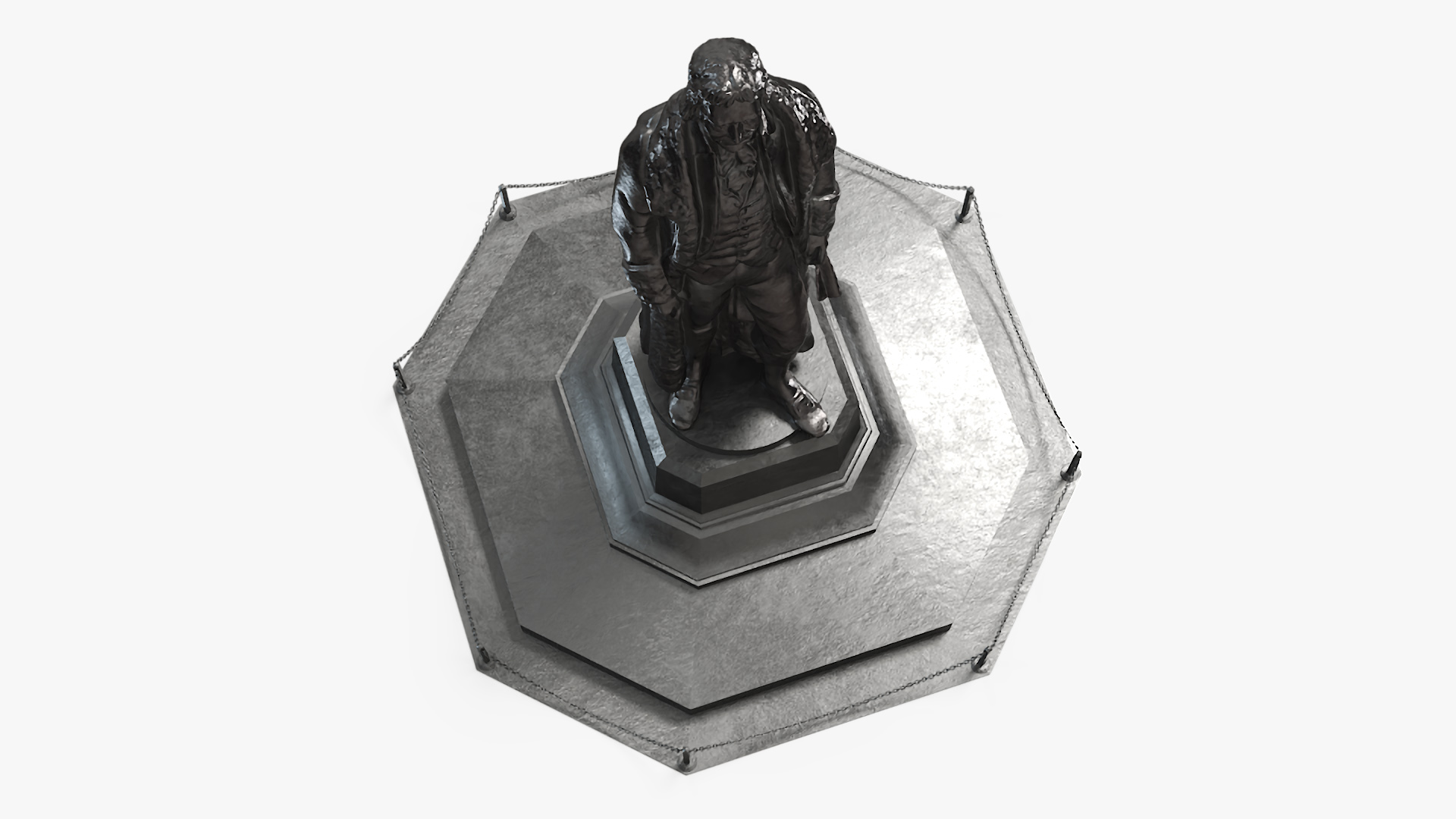 3D Thomas Jefferson Statue for 3D Print