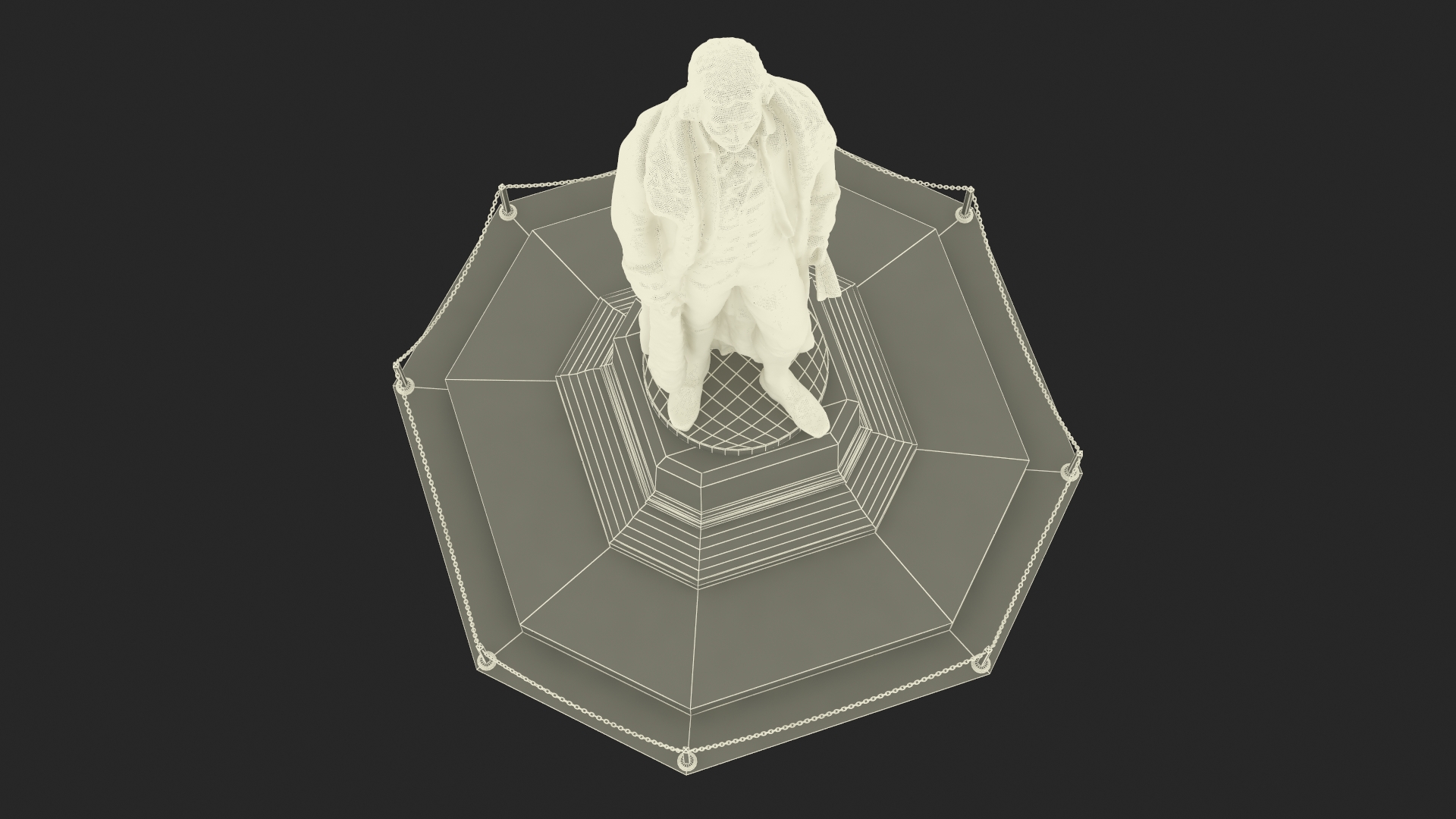 3D Thomas Jefferson Statue for 3D Print