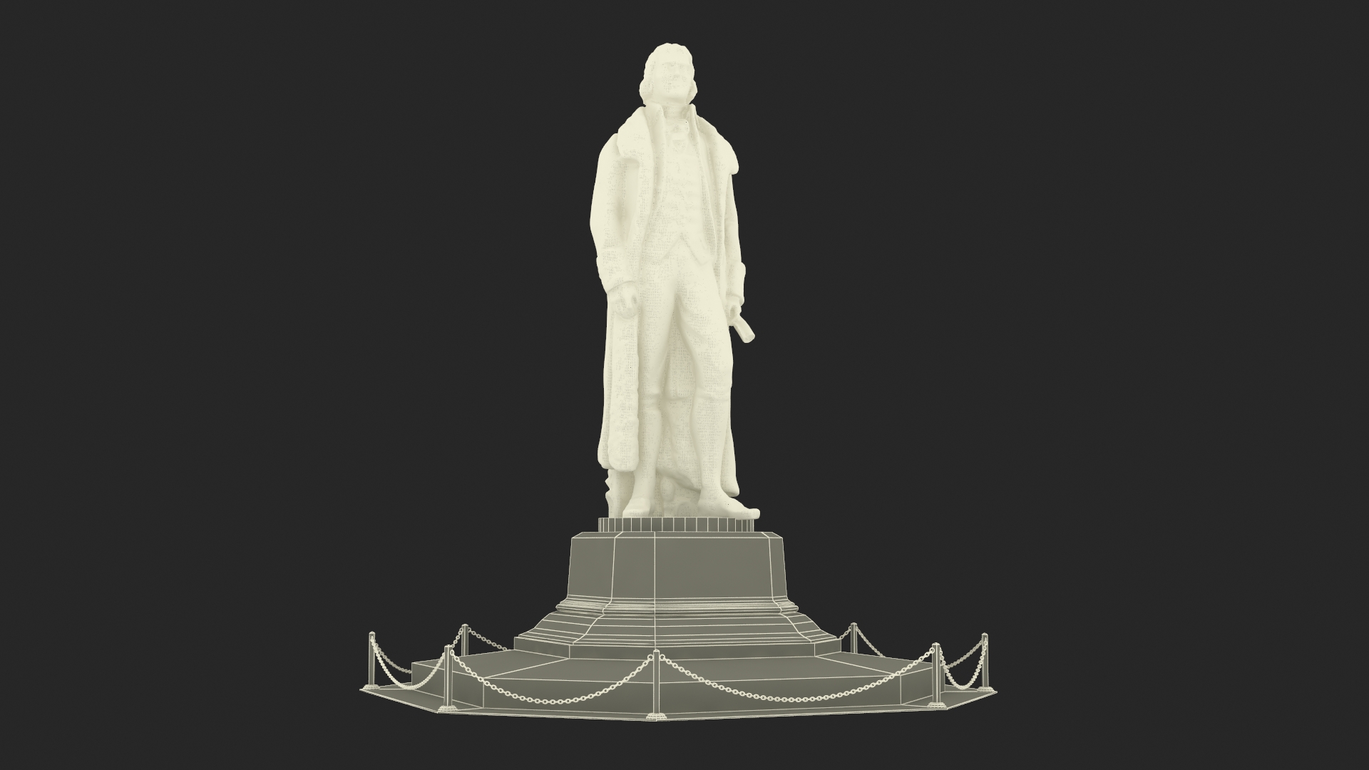 3D Thomas Jefferson Statue for 3D Print