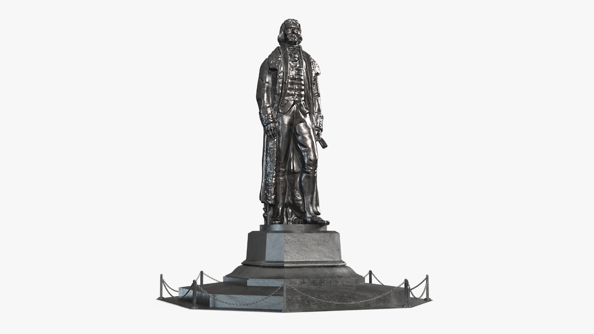 3D Thomas Jefferson Statue for 3D Print