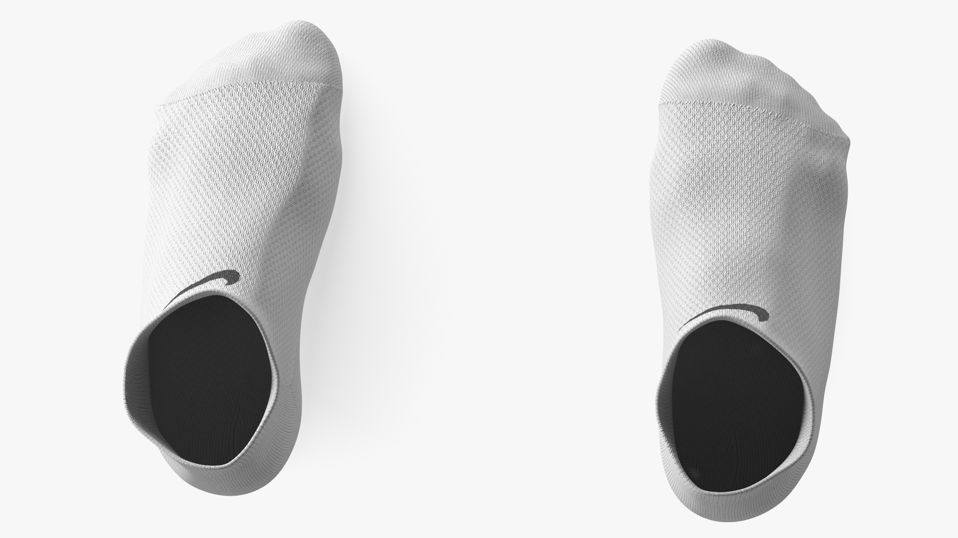 3D Socks Nike Grey on The Foot Standing