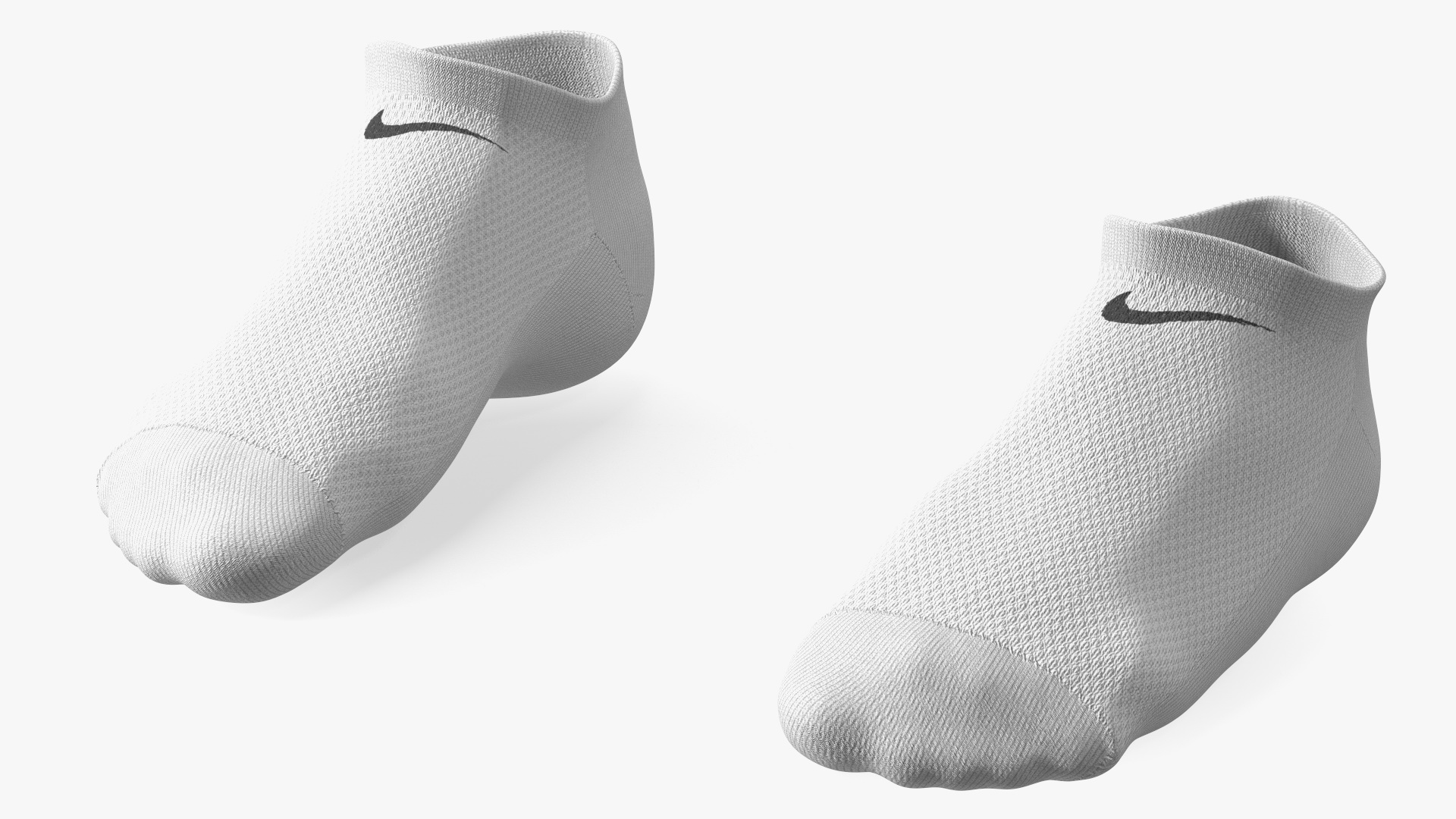 3D Socks Nike Grey on The Foot Standing