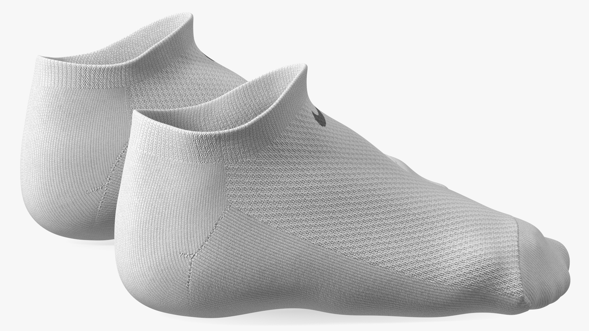 3D Socks Nike Grey on The Foot Standing