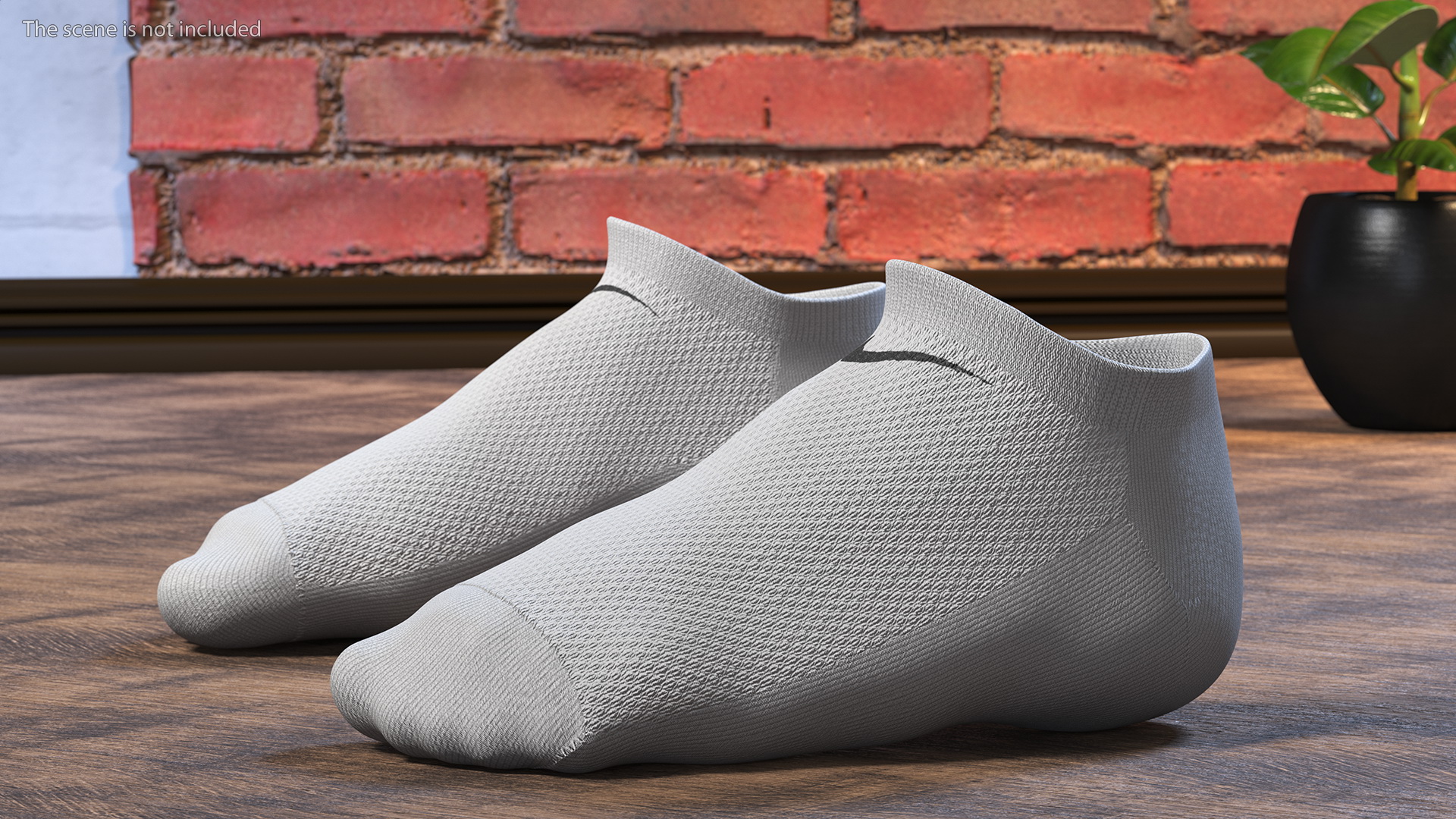 3D Socks Nike Grey on The Foot Standing