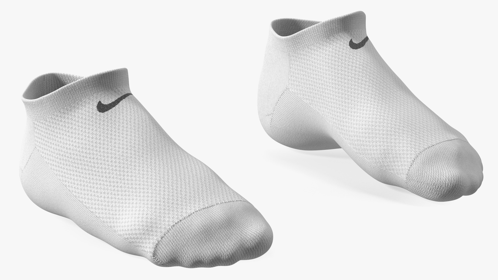 3D Socks Nike Grey on The Foot Standing