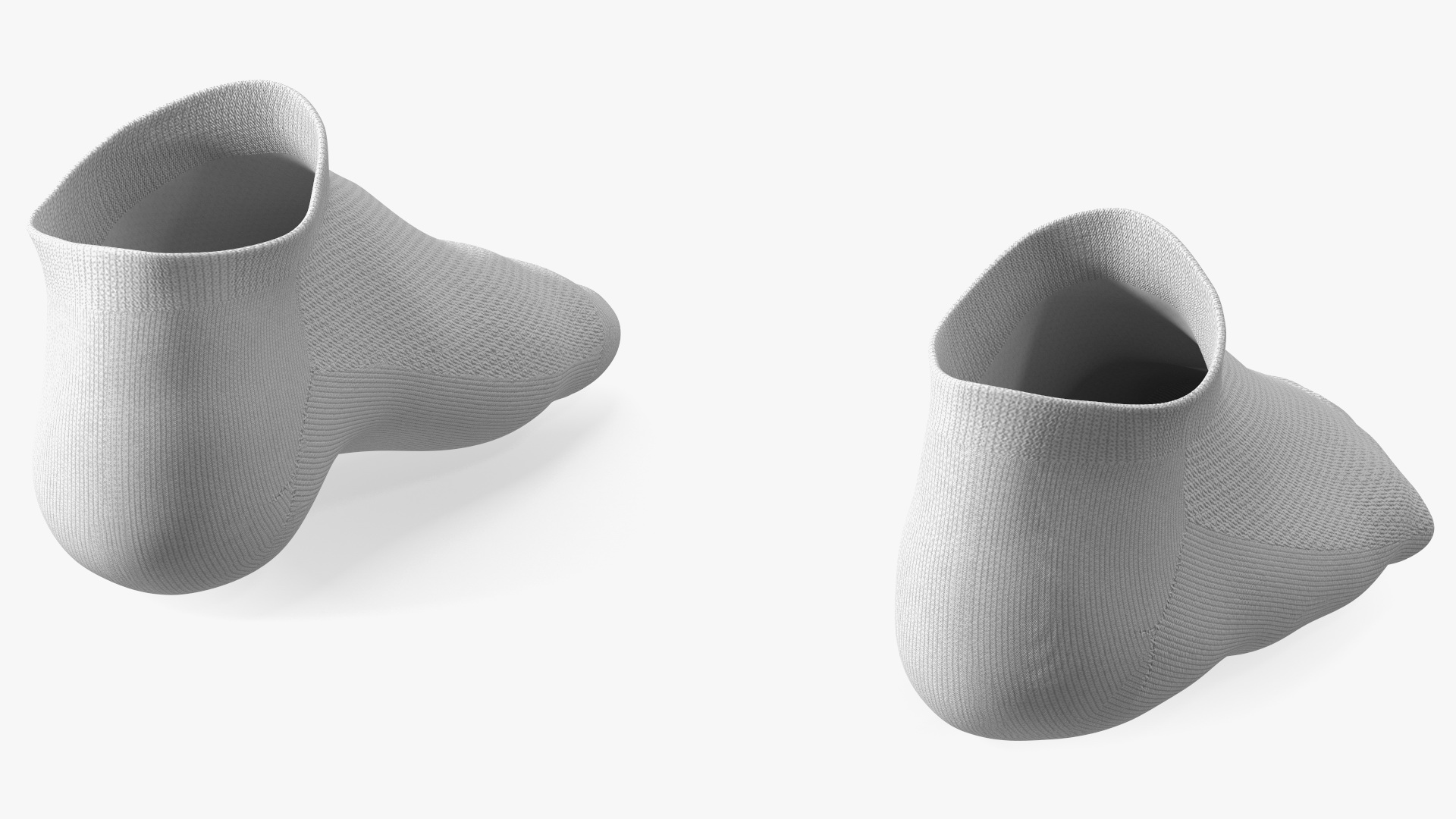 3D Socks Nike Grey on The Foot Standing